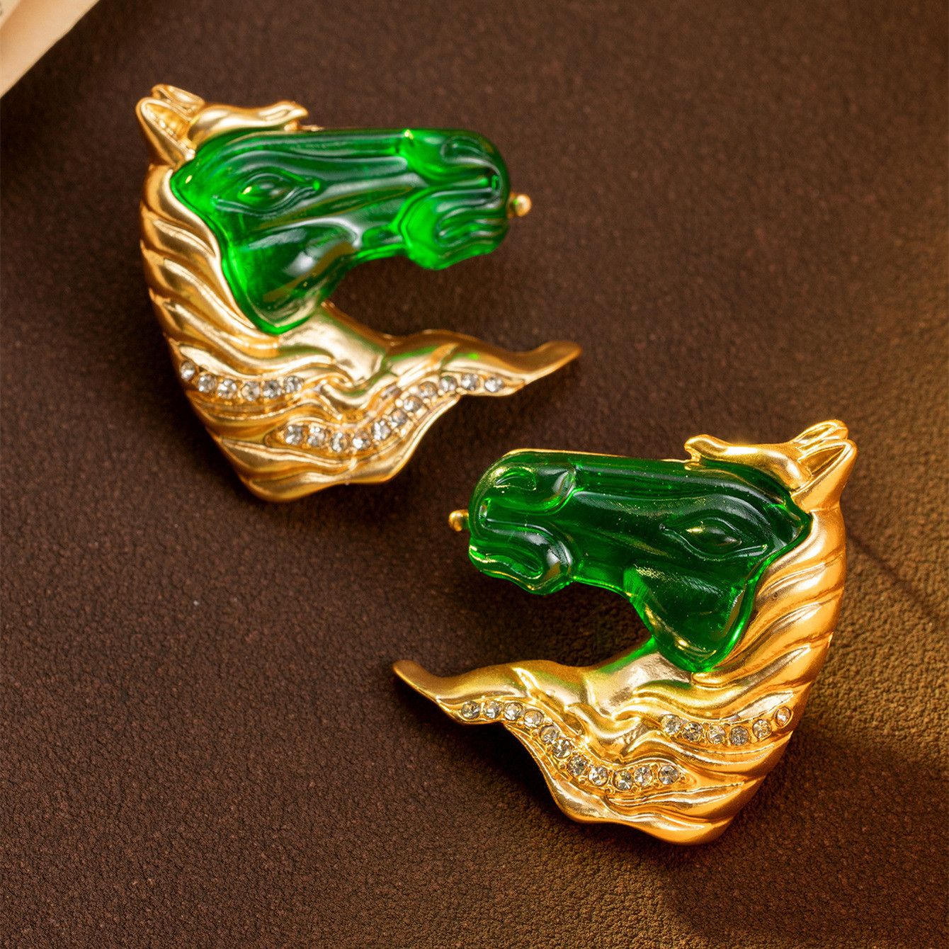 Other vintage horse head earrings Size ONE SIZE - 2 Thumbnail