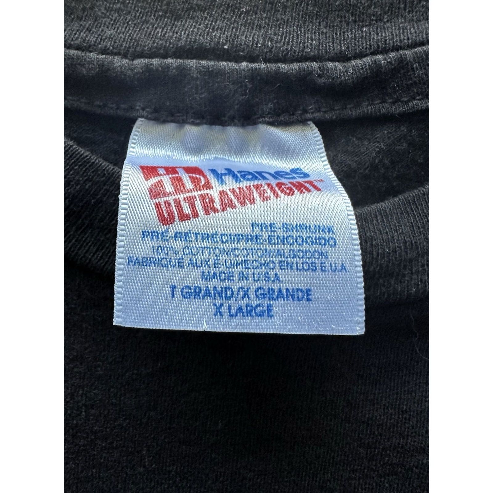 Hanes VINTAGE 90s Meatloaf Shirt Mens L Black 1993 Metal Do Anything For Love USA Hanes Crew Neck Short Sleeve Graphic Print Logo Band Tee Regular Weight Size US L / EU 52-54 / 3 - 5 Thumbnail