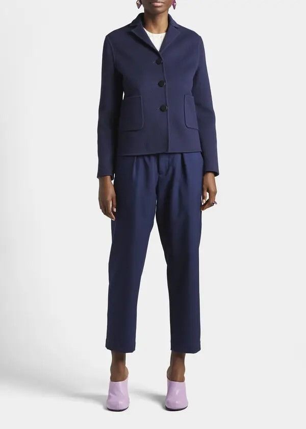 Marni o1y1025 Blazer in Blue Size M / US 6-8 / IT 42-44 - 1 Thumbnail
