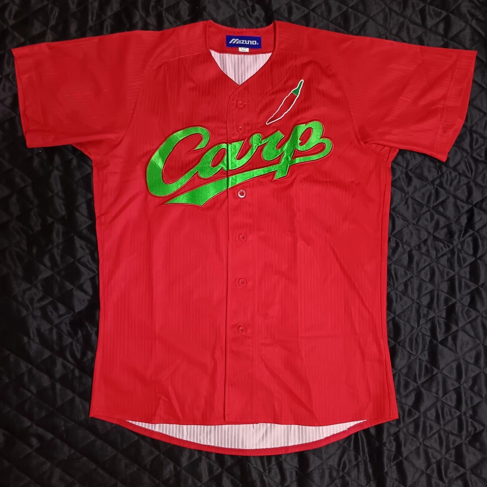 Mizuno Hiroshima Carp Seiya Suzuki NPB MLB Japanese Baseball Jersey Size US L / EU 52-54 / 3 - 1 Thumbnail