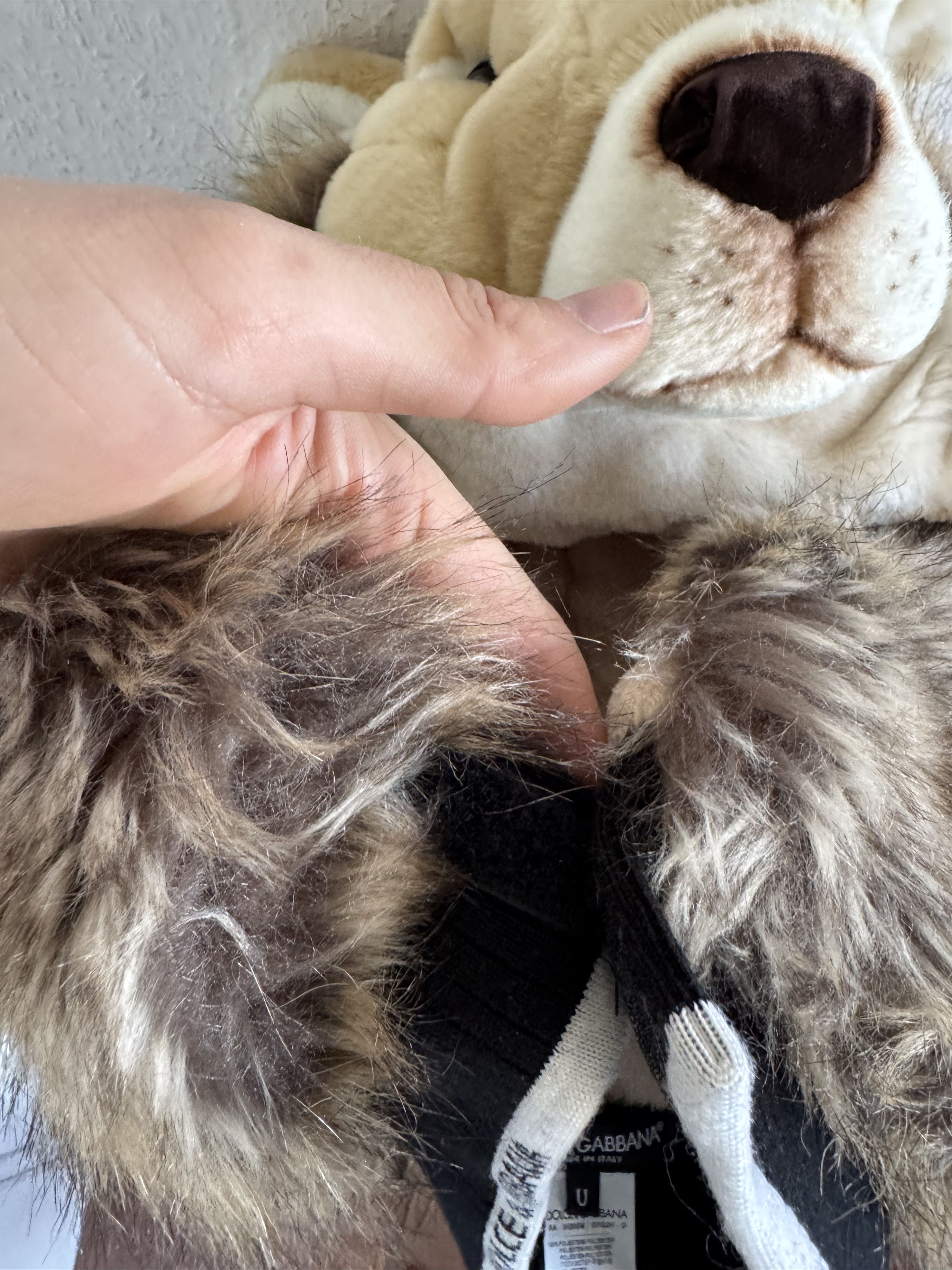 Dolce & Gabbana FW17 Faux Fur Rabbit Head Hat Size ONE SIZE - 5 Thumbnail