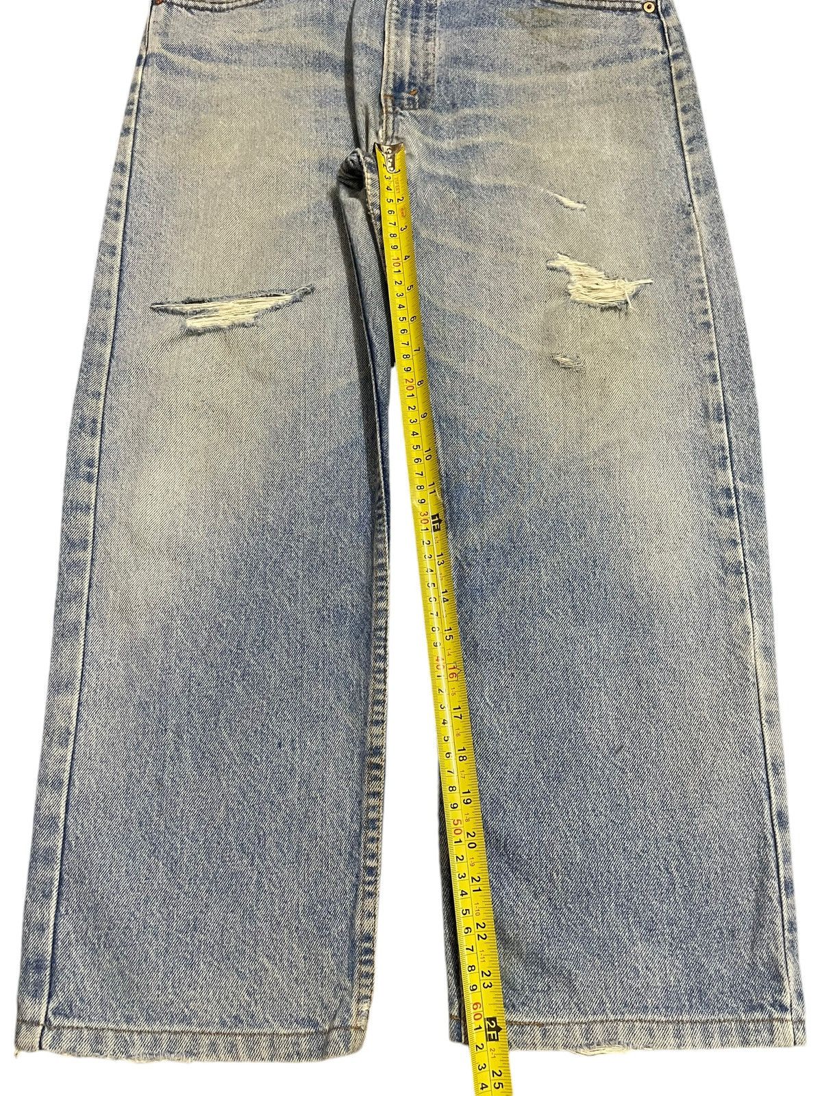 Levi's Vintage 80s Levis 505 Blue Faded Wash Distressed Baggy Jeans Size US 33 - 14 Thumbnail