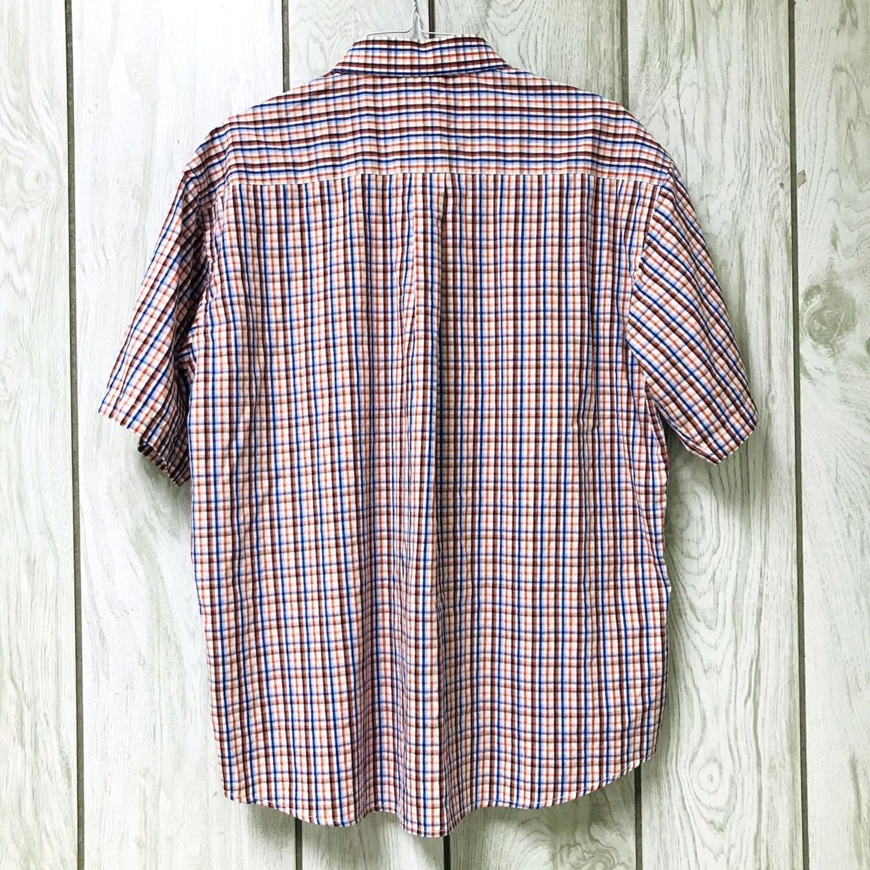 Enro ENRO Chatham Cloth Multicolor Micro-Plaid Short Sleeve Button-Down Shirt XL Men Size US XL / EU 56 / 4 - 2 Thumbnail