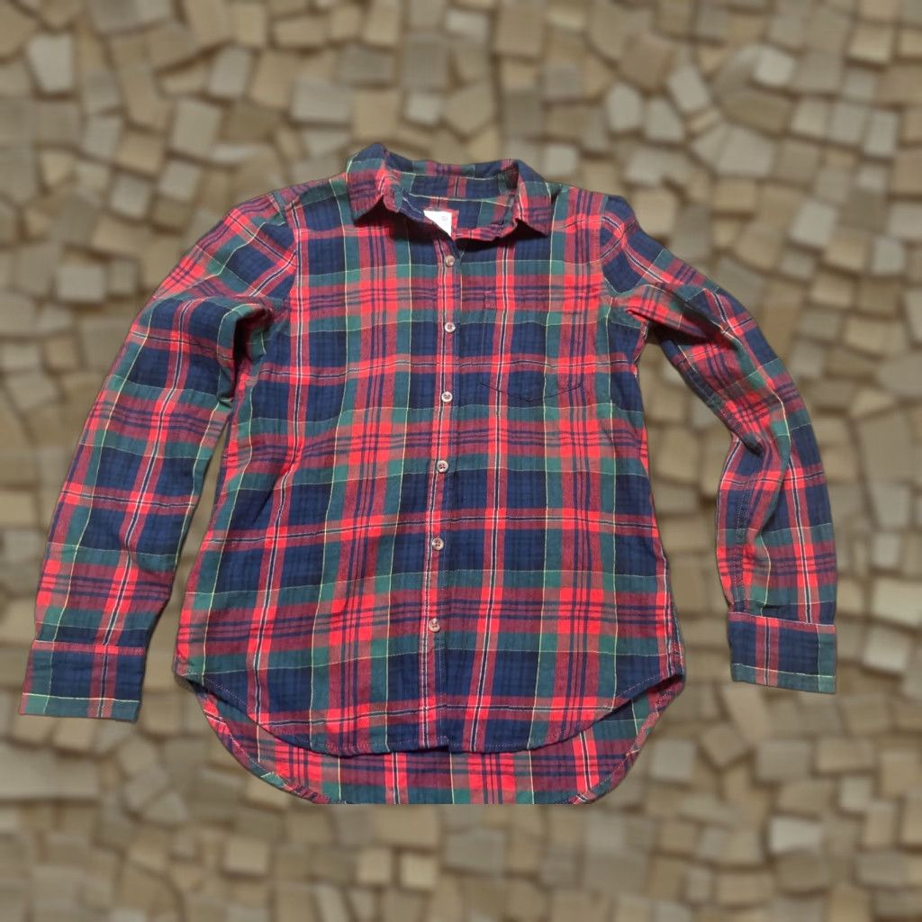 Vintage SO Shirt Women's Small Blue Green Red Plaid Long Sleeve Button Up Cozy Vintage: No Size S / US 4 / IT 40 - 1 Thumbnail