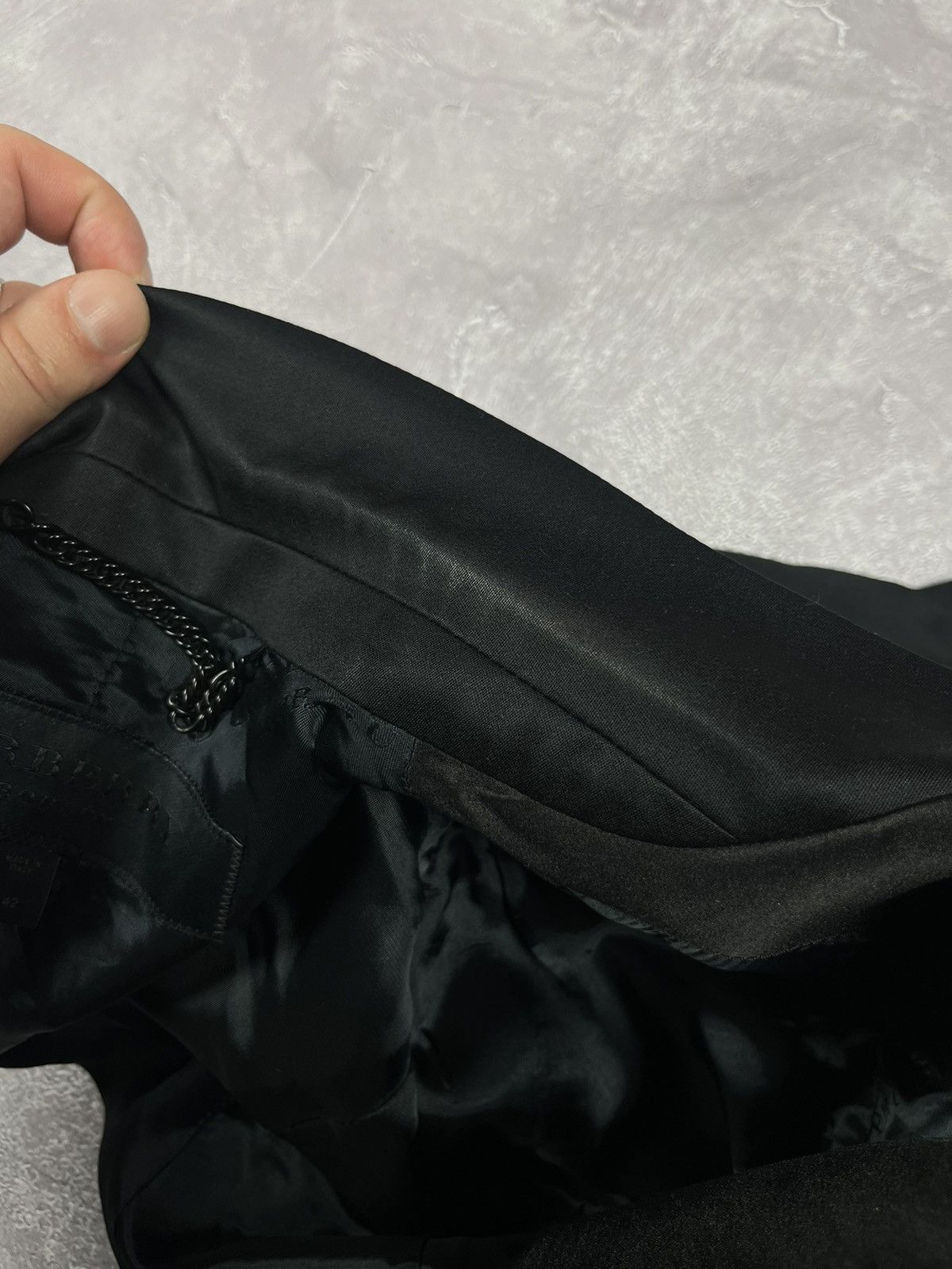 Burberry Prorsum Burberry Prorsum Wool Blazer Black One Button Jacket Size M / US 6-8 / IT 42-44 - 9 Thumbnail