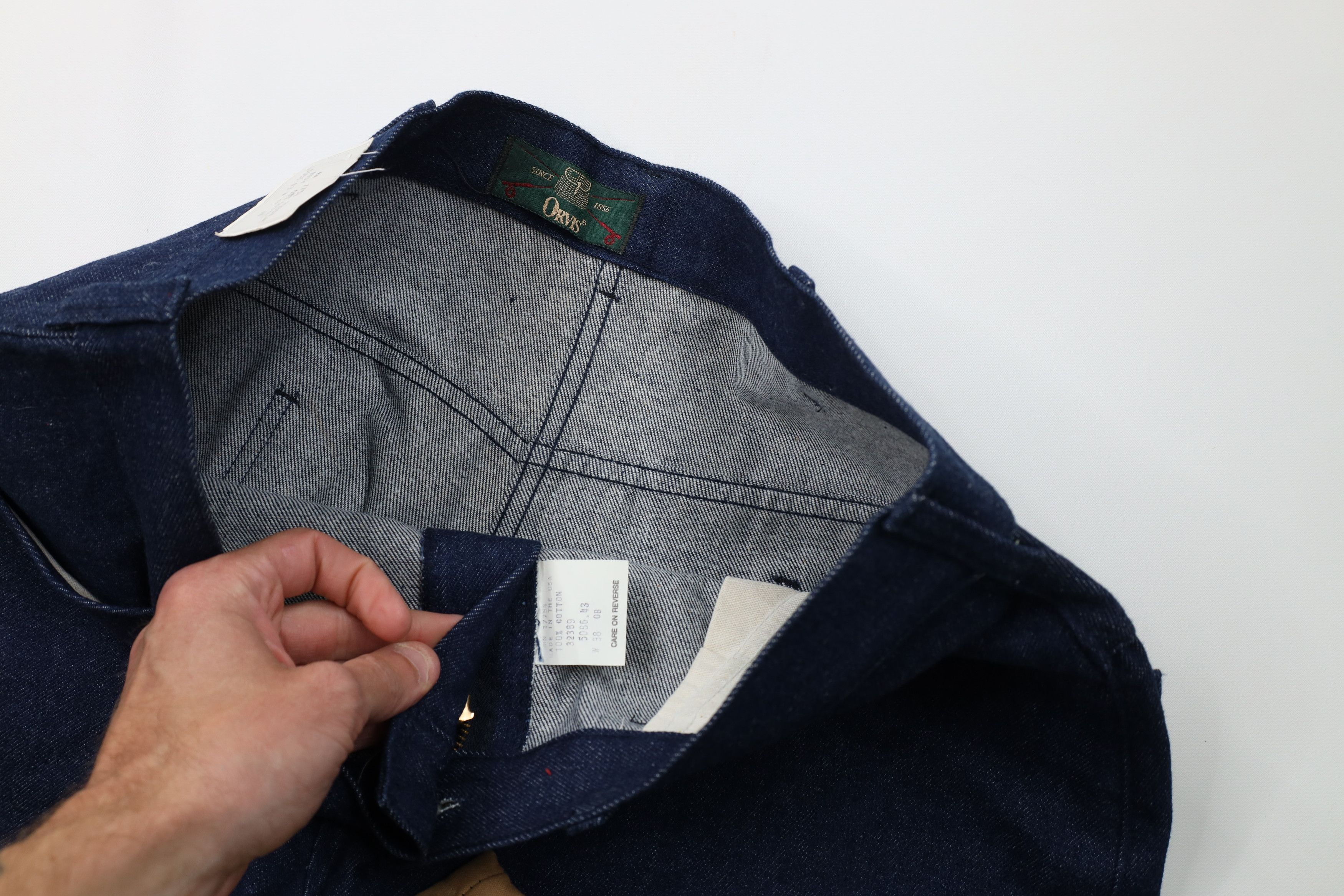 Orvis Deadstock Vintage 70s Orvis Field Brush Denim Jeans USA Size US 38 / EU 54 - 8 Thumbnail