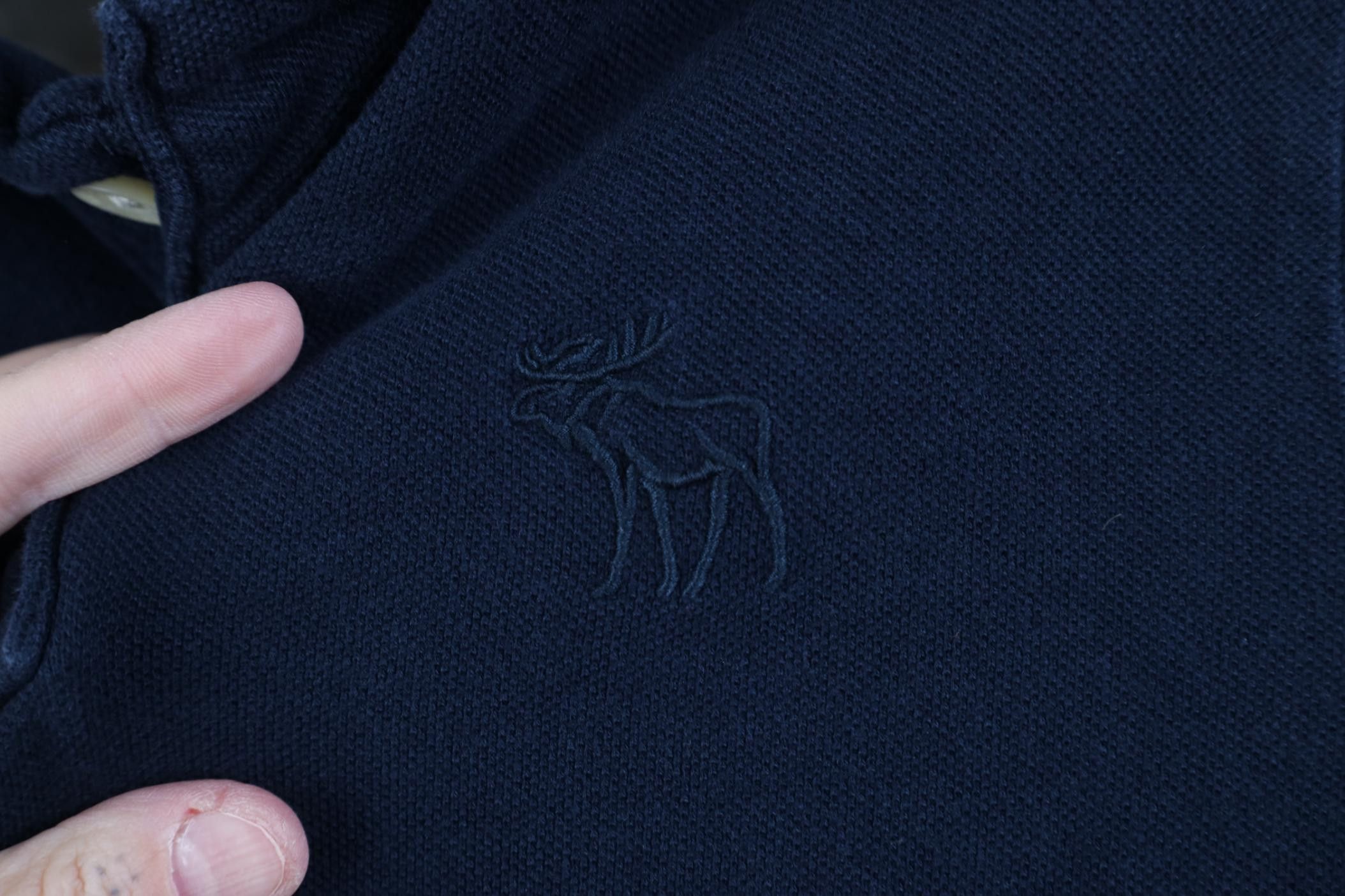 Abercrombie & Fitch Vintage 90s Y2K Abercrombie & Fitch Polo Shirt Navy Blue Size US S / EU 44-46 / 1 - 4 Thumbnail