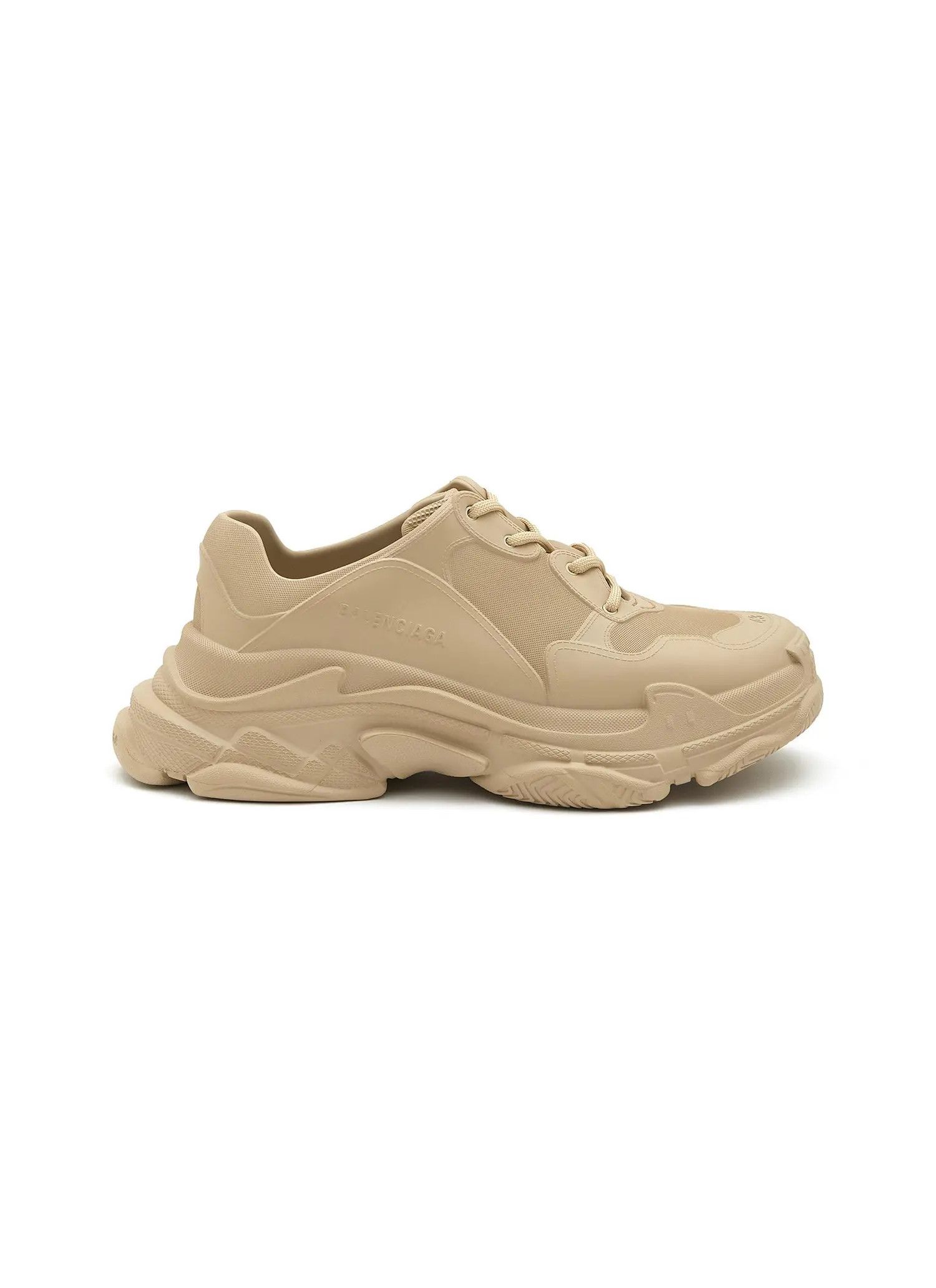 Balenciaga o1mt1gz1224 Triple S Mold Sneakers in Beige Size US 11 / EU 44 - 1 Thumbnail