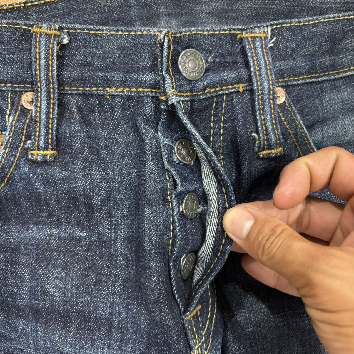 The Flat Head The Flat Head Denim Jeans Size US 29 - 6 Thumbnail