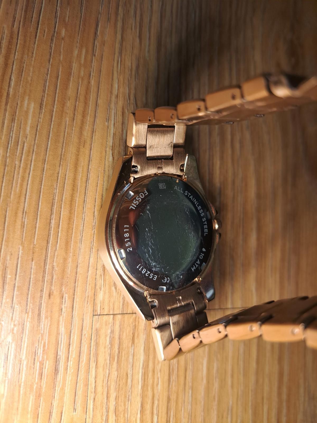 Fossil Fossil Stainless Steel Womens Watch Rose Gold Crystals Size ONE SIZE - 3 Thumbnail