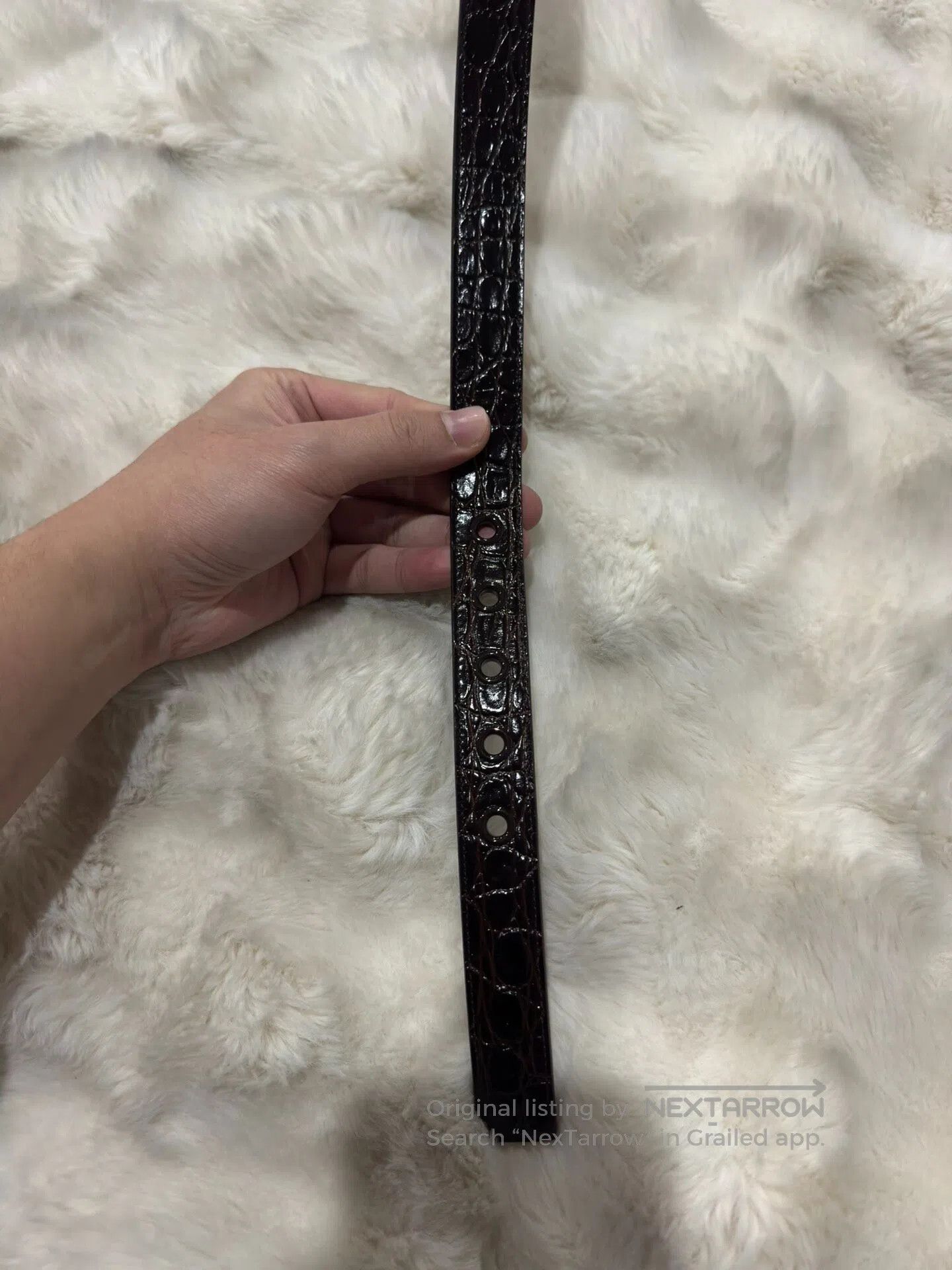 Saint Laurent Paris Saint Laurent Paris size 80 Embossed Leather Belt| Size ONE SIZE - 5 Thumbnail