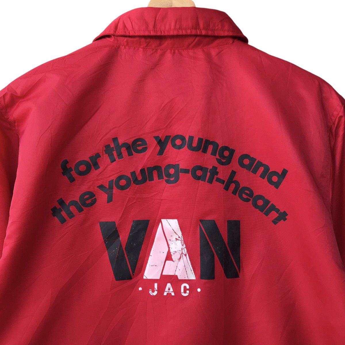 Japanese Brand × Van V.A.N Jac Japan Young At Heart Big Logo Coach Jacket Size US M / EU 48-50 / 2 - 4 Thumbnail