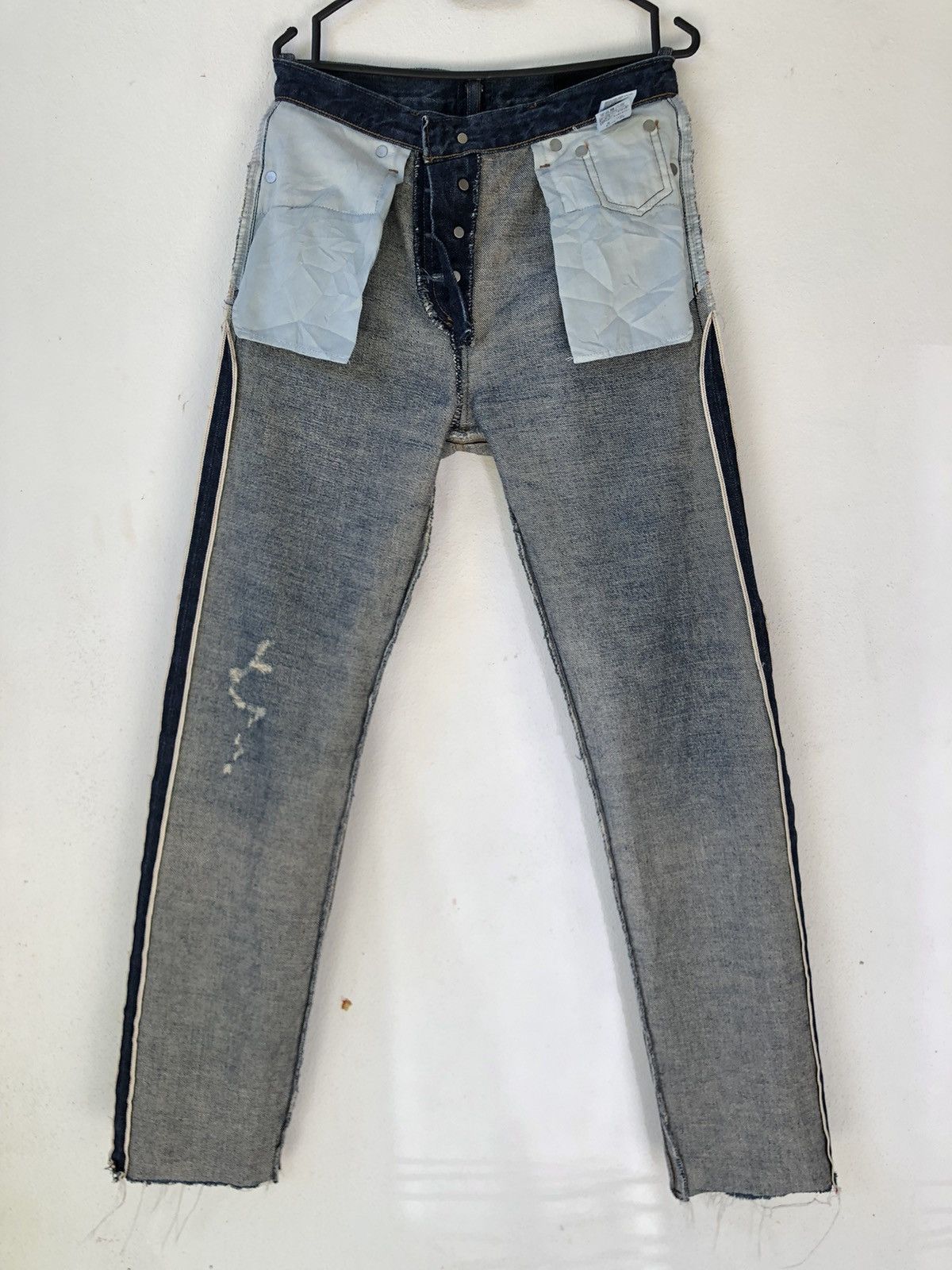 Edwin Vintage Edwin Rachel Distressed Selvedge Denim Jeans Size US 28 / EU 44 - 15 Thumbnail