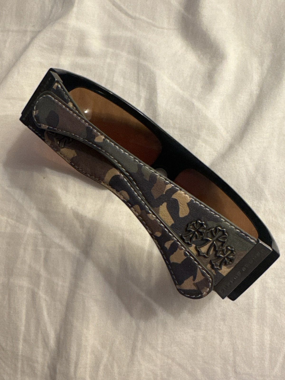 Chrome Hearts Chrome Hearts Camo Leather Sunglasses – Hard James Size 34 - 3 Thumbnail