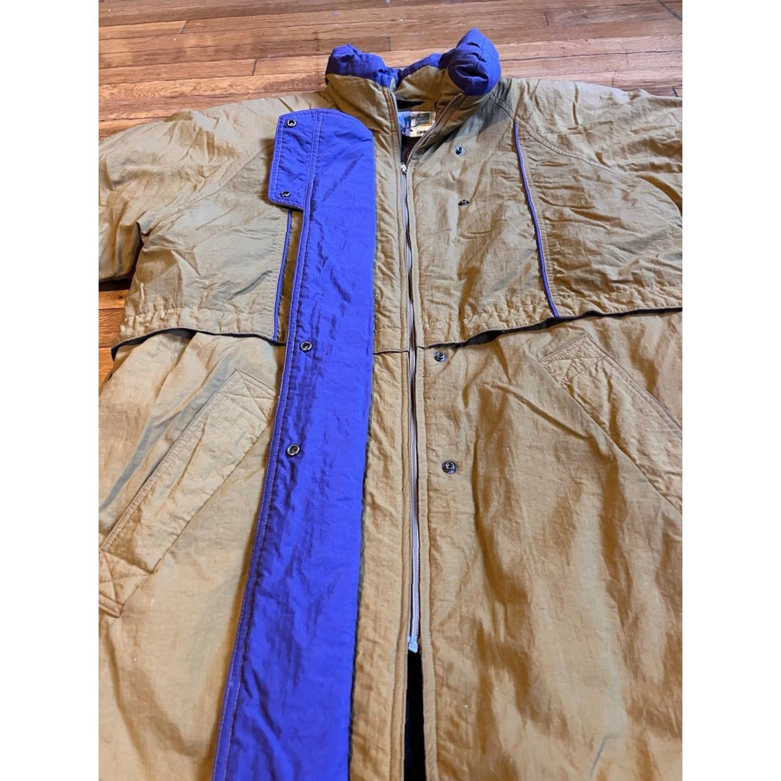 Vintage VINTAGE Cyclone Winter Club D’Hiver Long Ski Jacket Women’s 14 Gold 90s Size XL / US 12-14 / IT 48-50 - 6 Thumbnail