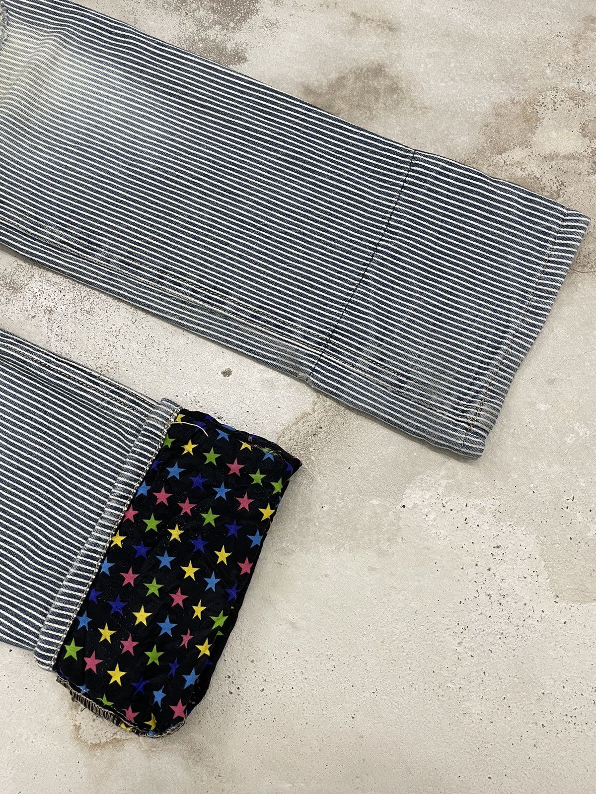 Hysteric Glamour × Japanese Brand Double Waist Distressed Tartan Plaid Star Junya Style Size US 31 - 5 Thumbnail