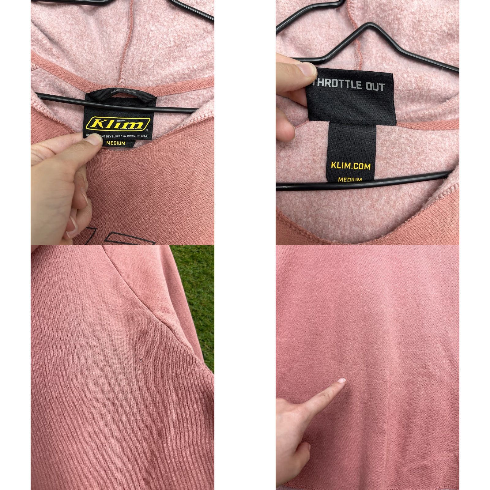 Honda KLIM Hoodie Womens Medium Huntley Pullover Raspberry-Asphalt Pink Honda Sports Shirt Cropped Pullover 1/4 Zip Logo Womens Activewear Casual Size M / US 6-8 / IT 42-44 - 8 Thumbnail