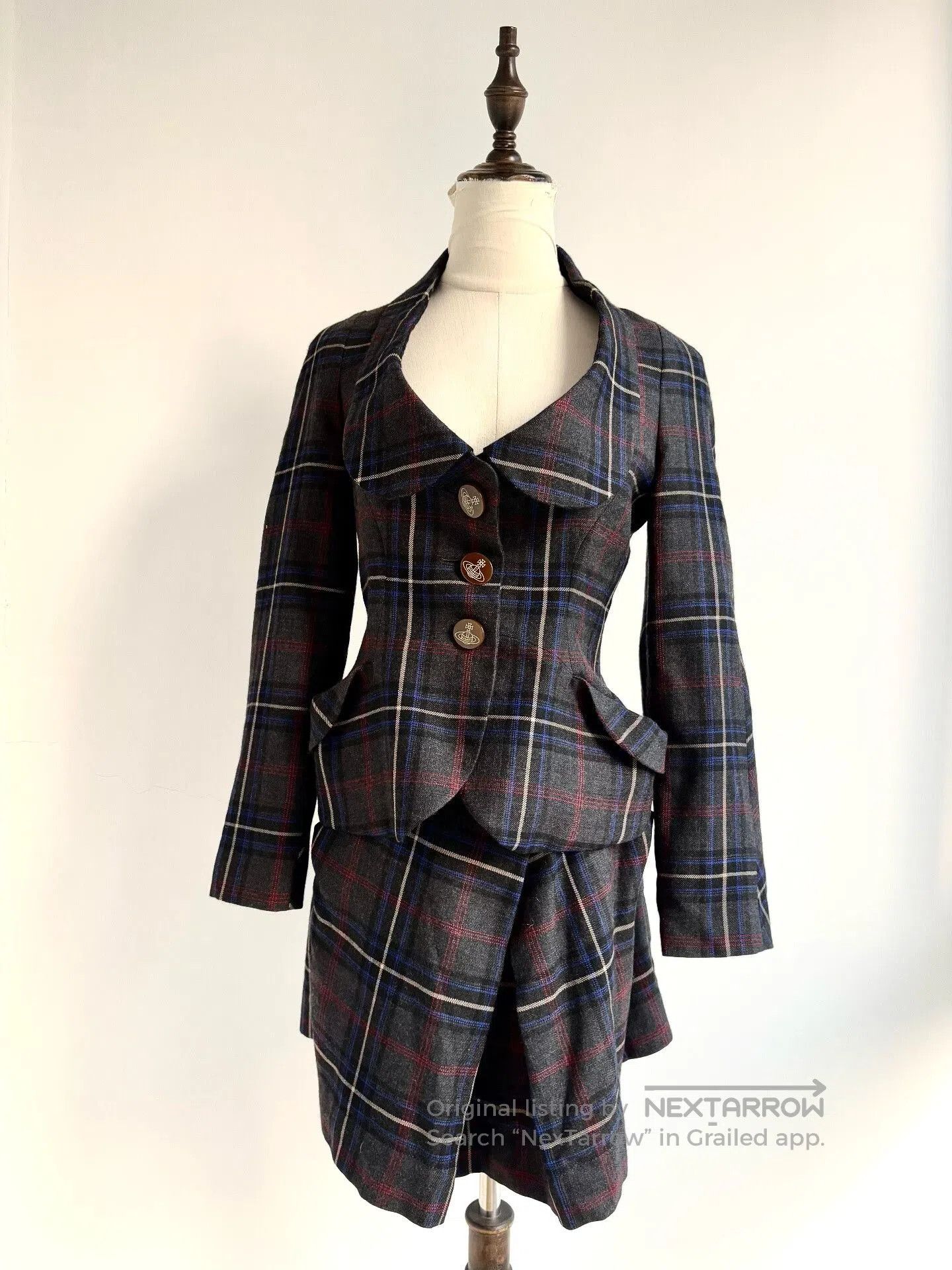 Vivienne Westwood Vivienne Westwood Gray Blue Plaid Set. Size M / US 6-8 / IT 42-44 - 1 Thumbnail