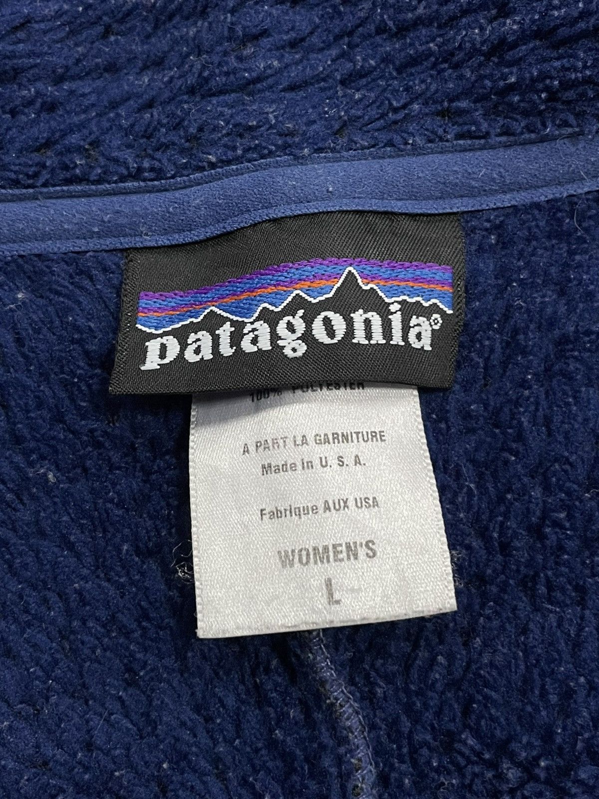 Patagonia Vintage Patagonia Teddy Fleece Jacket Made in USA Size L / US 10 / IT 46 - 8 Thumbnail