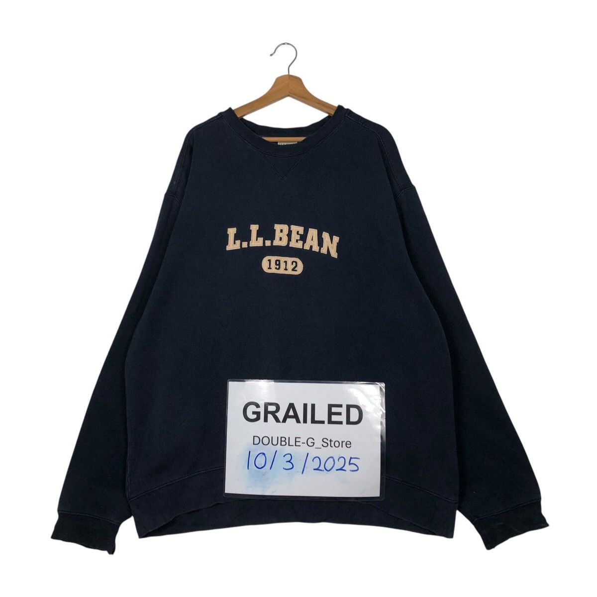 Japanese Brand × Vintage 📌Vintage Sweatshirt Crewneck L.L.Bean 1912 Big Logo Size US XL / EU 56 / 4 - 1 Thumbnail