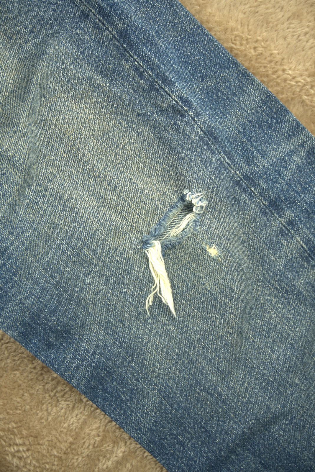 Levi's Vtg Levis 501xx Big E Selvedge Turkey Made Mens Grunge Style Size US 31 - 14 Thumbnail
