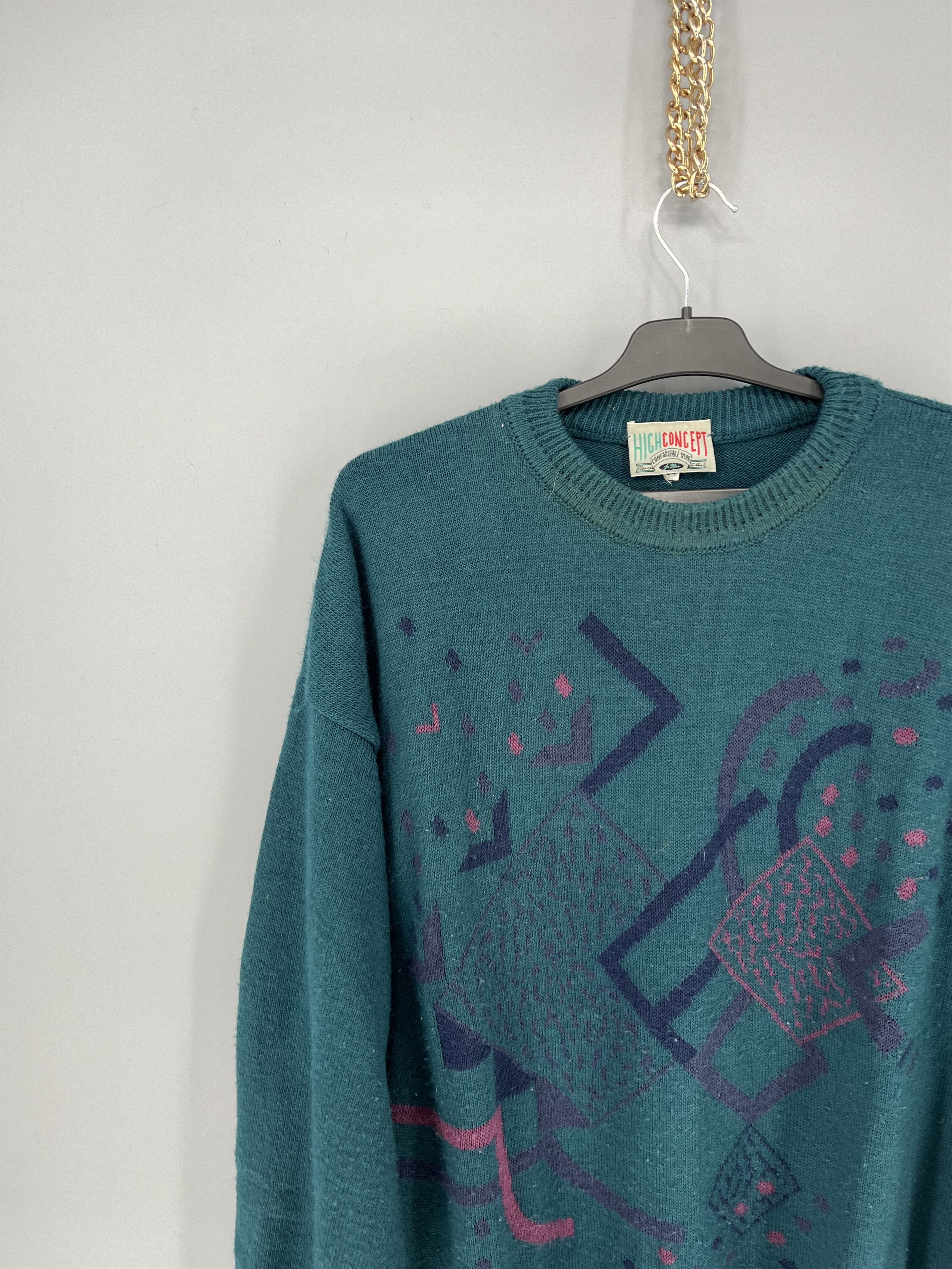 Vintage Vintage 90s Wool Sweater Oversize Made in Size US L / EU 52-54 / 3 - 4 Thumbnail
