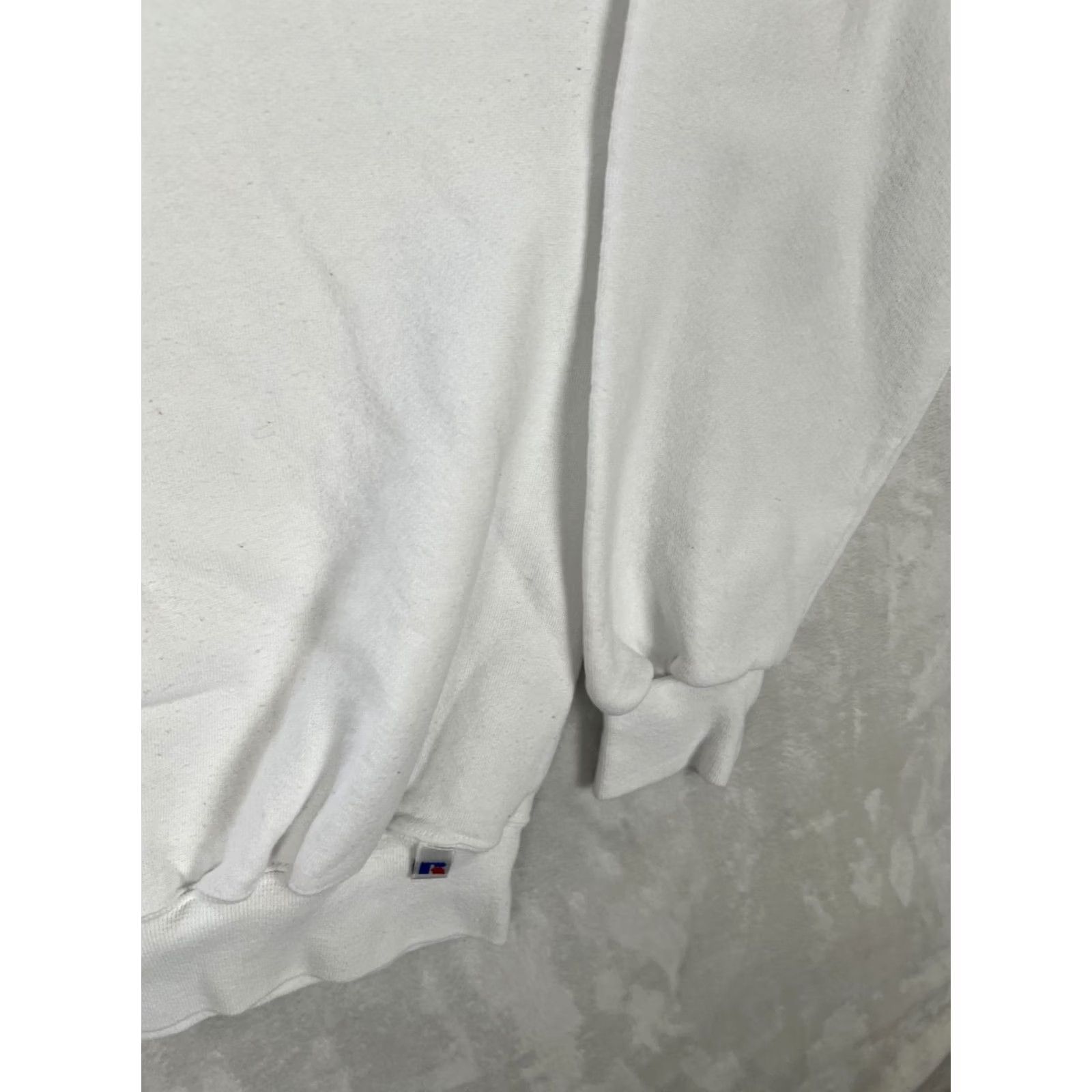 Russell Athletic VINTAGE Russell Athletic Sweatshirt Mens M White Fleece Pullover Crew Neck 90s Mexico Made Size US M / EU 48-50 / 2 - 4 Thumbnail