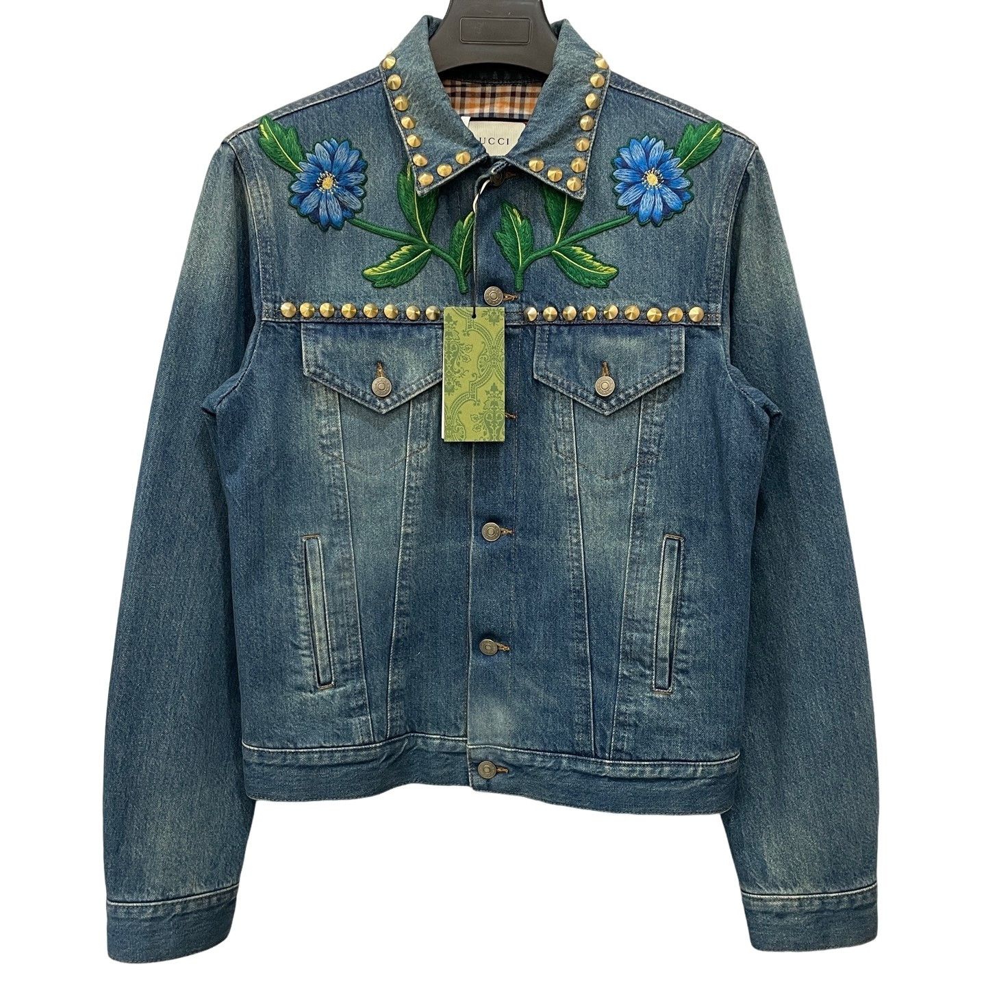 Gucci Gucci Embroidered Studded Denim Jacket Size 46 Size US S / EU 44-46 / 1 - 1 Thumbnail