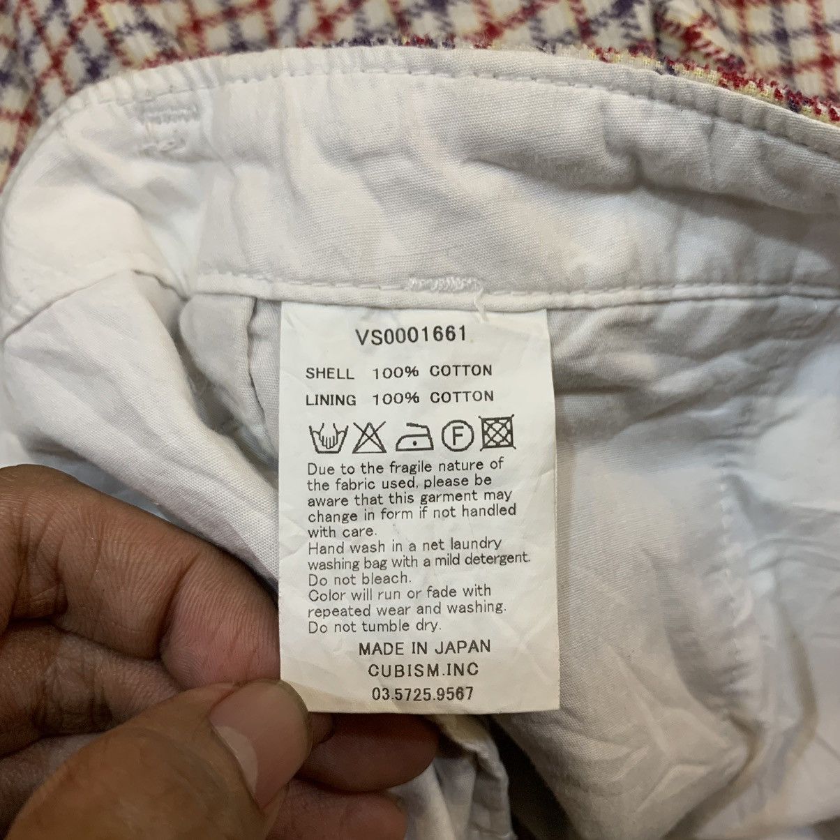 Japanese Brand Visvim Plaid Half Pant Size US 37 - 12 Thumbnail
