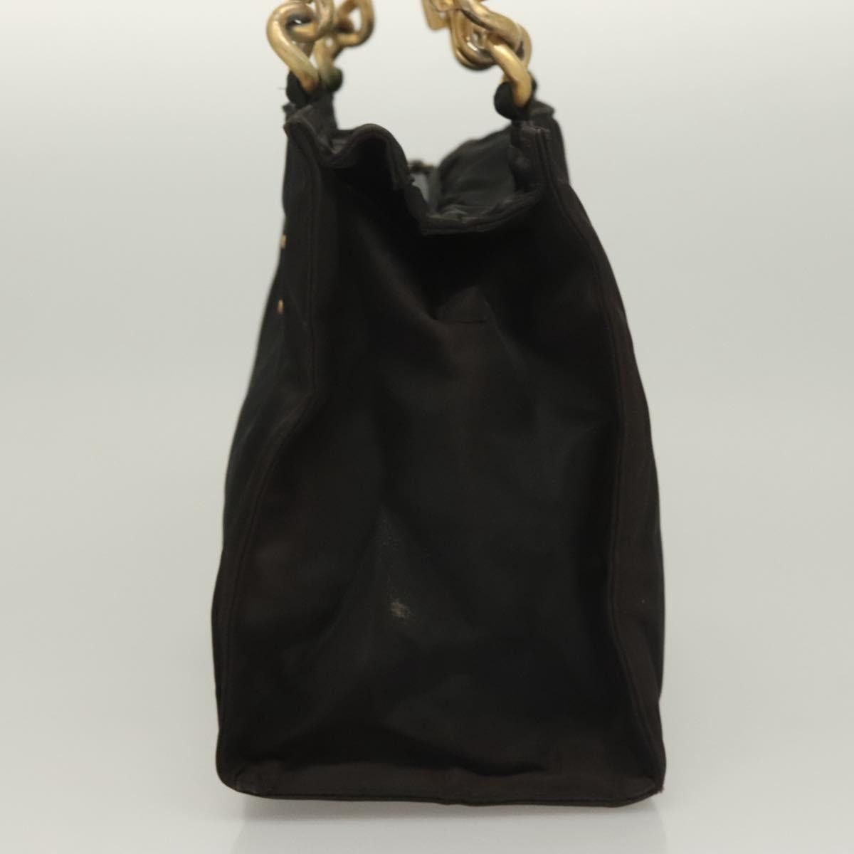 Prada PRADA Hand Bag Nylon Black Gold Size ONE SIZE - 4 Thumbnail