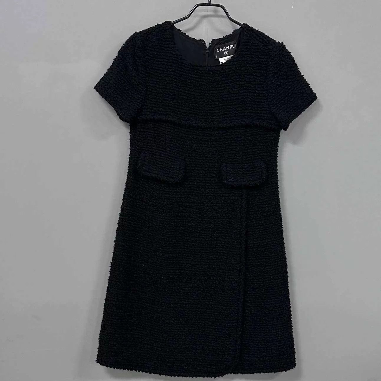 Chanel Chanel Black Tweed Short-Sleeve Dress 36 Size XS / US 0-2 / IT 36-38 - 3 Thumbnail