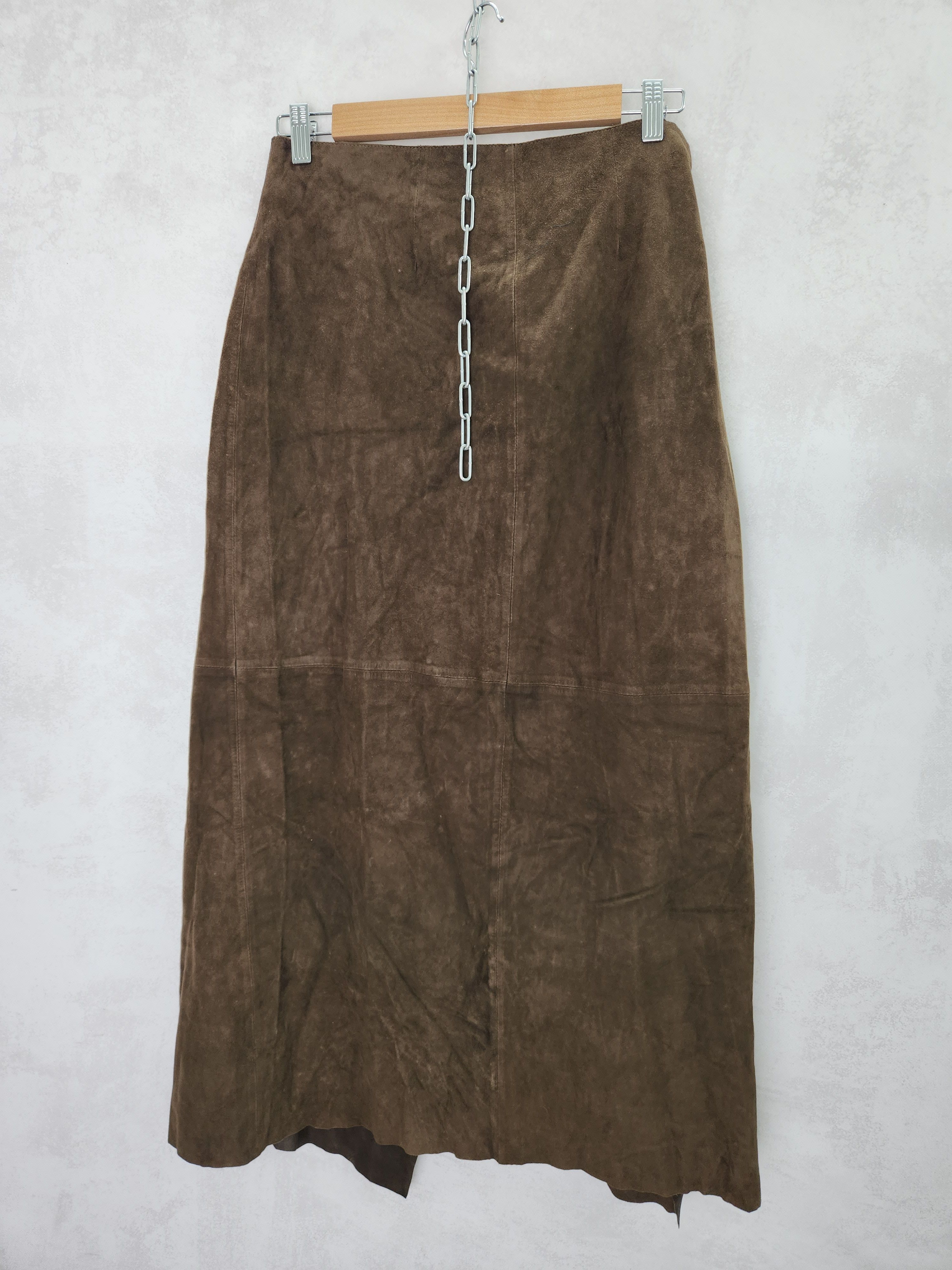 Kenzo Kenzo Jungle brown goat leather set skirt blazer vest Size M / US 6-8 / IT 42-44 - 18 Thumbnail
