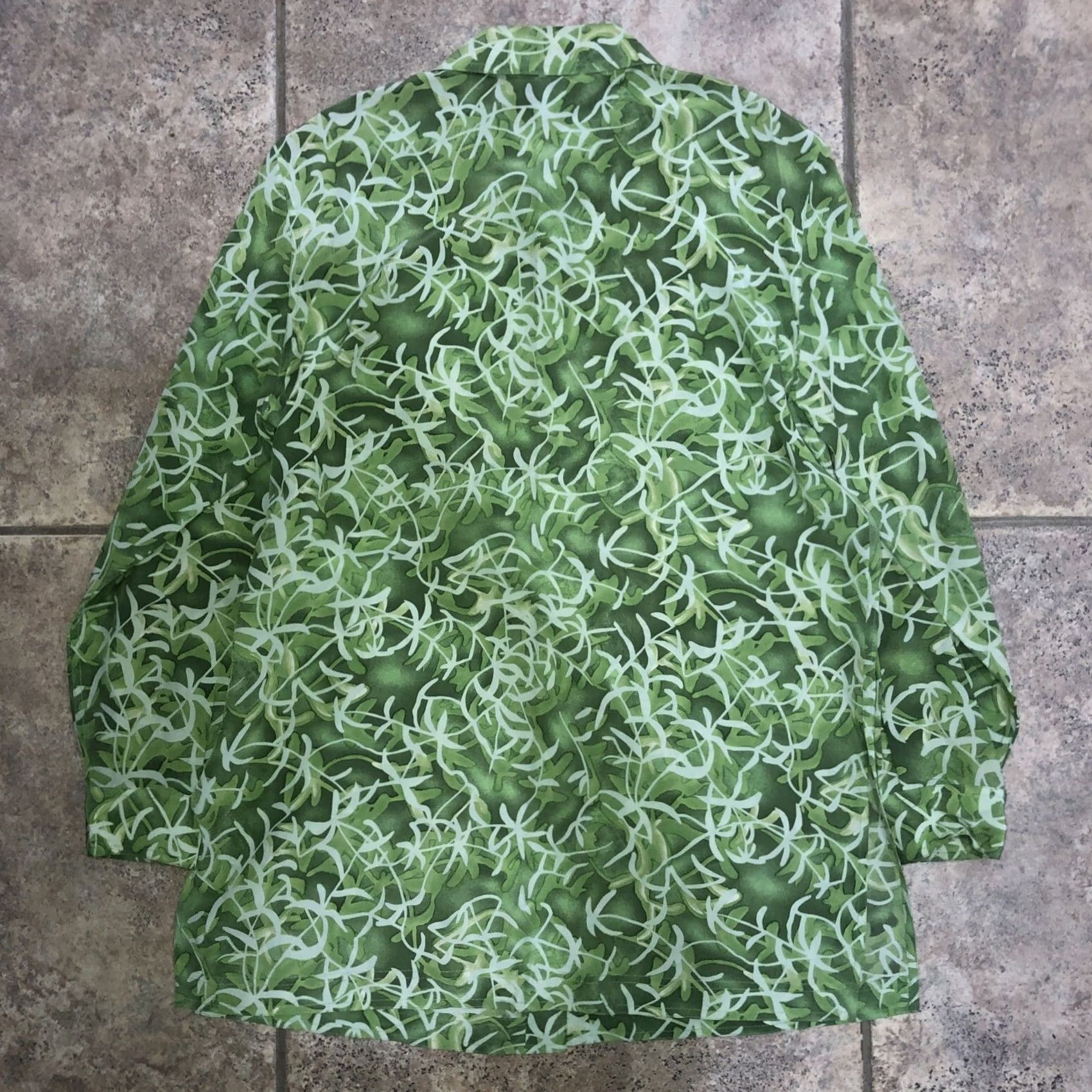Saks Fifth Avenue Saks Fifth Avenue Green Womens Blouse Silk M Size M / US 6-8 / IT 42-44 - 4 Thumbnail