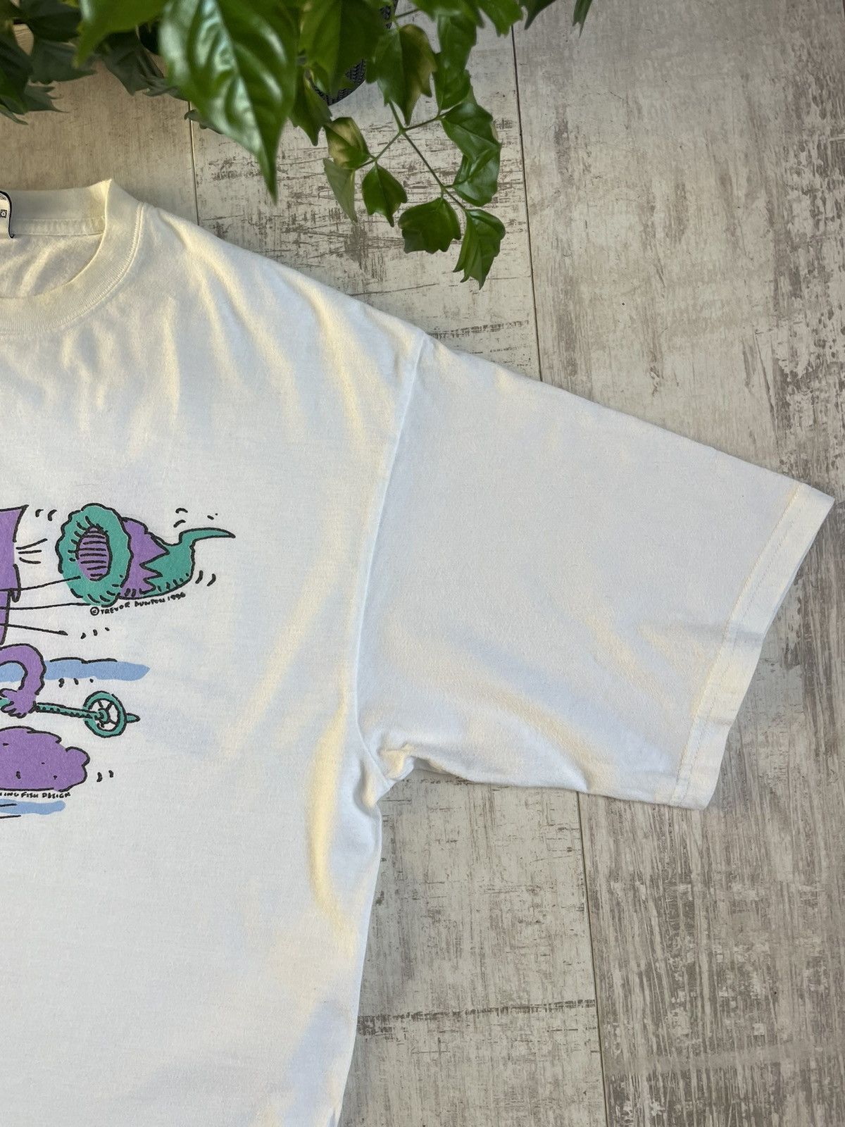 Vintage 1996 Off - Piste Cat Vintage T-Shirt Trevor Dunton VERY RARE Size US L / EU 52-54 / 3 - 14 Thumbnail