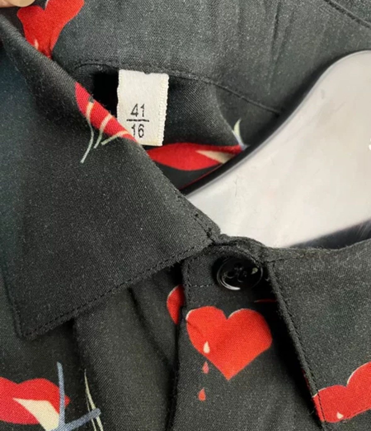 Saint Laurent Paris × Yves Saint Laurent Saint Laurent SLP Authentic Love Red Lips Non Smoking Shirt Size US S / EU 44-46 / 1 - 3 Thumbnail