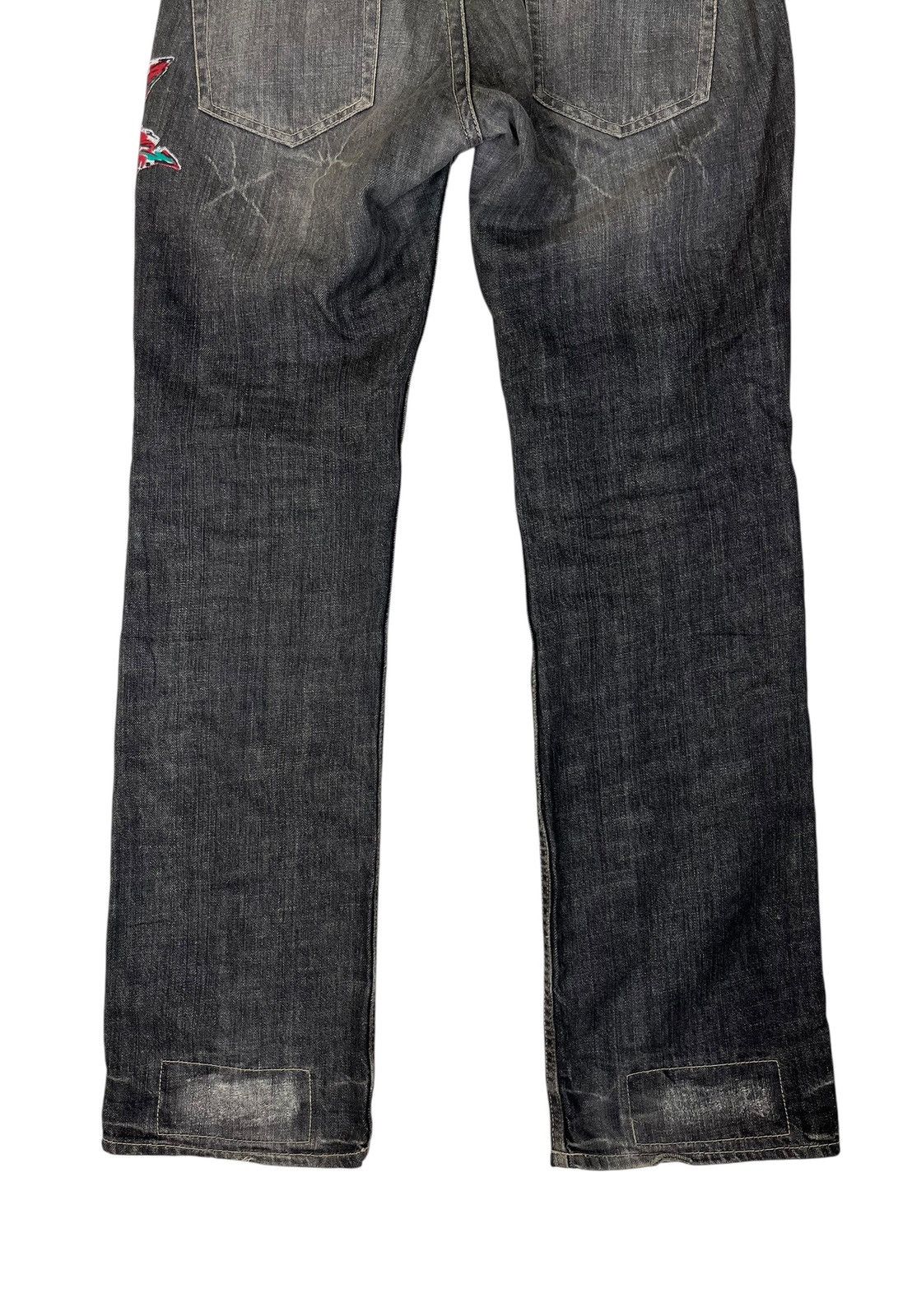 Japanese Brand Nicole Club For Men Patchwork Painting Denim Jeans Size US 33 - 10 Thumbnail