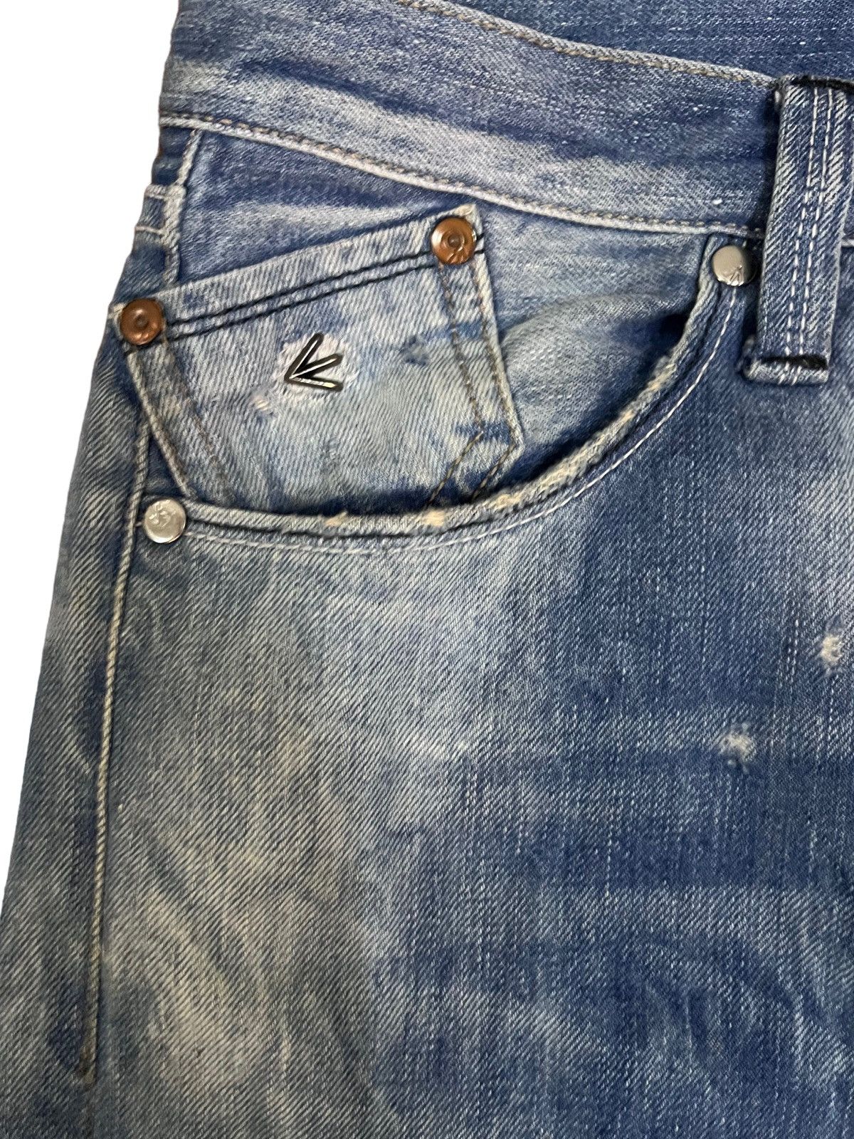 Energie Vintage Energie Button Fly Distressed Style Jeans Size US 29 - 3 Thumbnail