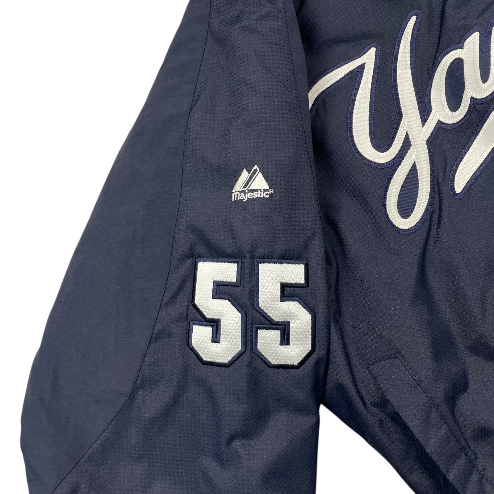 MLB RARE 00s NEW YORK YANKEES MATSUI #55 MAJESTIC DUGOUT JACKET Size US M / EU 48-50 / 2 - 6 Thumbnail