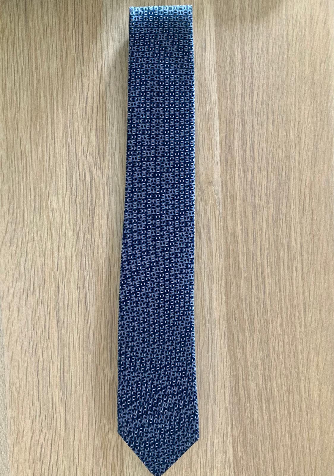 Hermes Blue Hermès Tie Size ONE SIZE - 5 Thumbnail