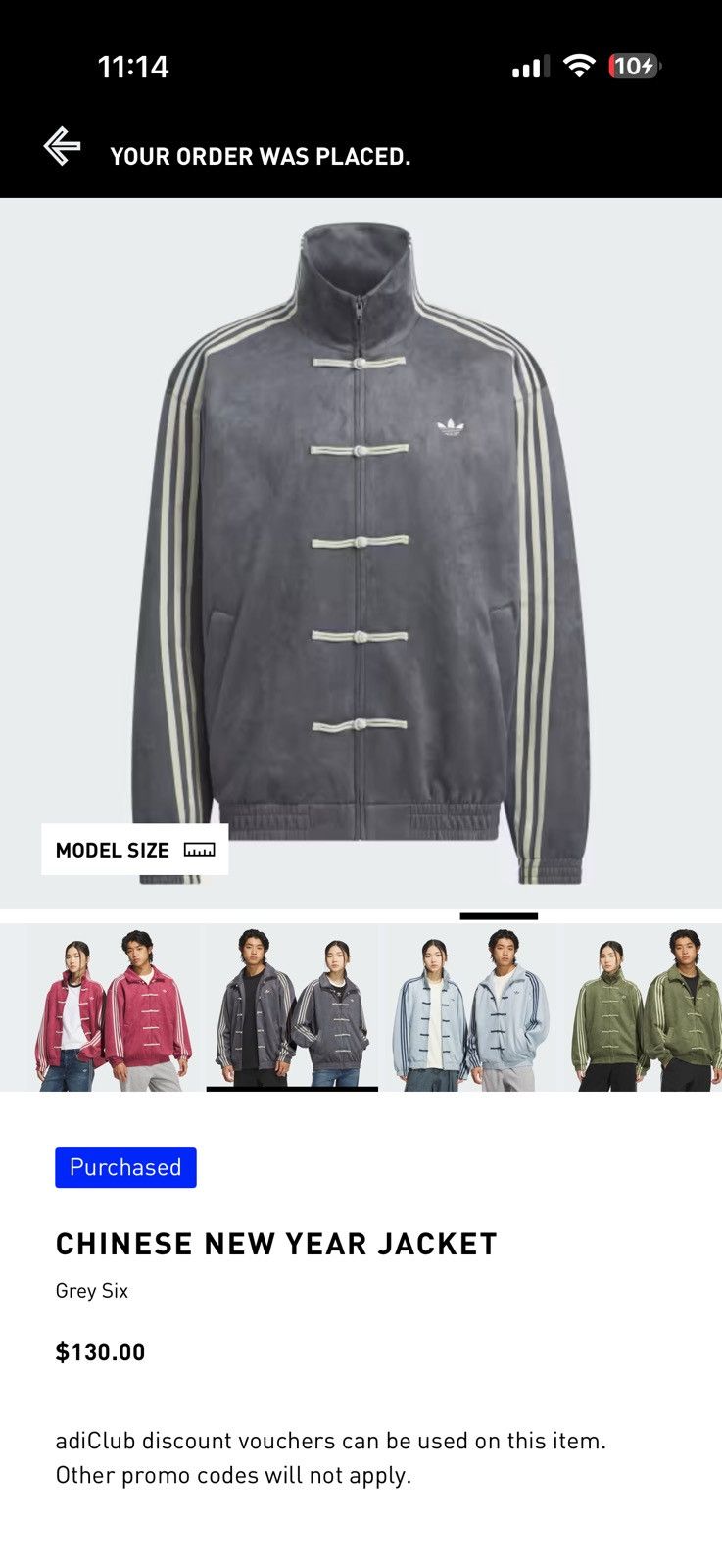 Adidas Adidas CTT Chinese Track Top 3.1 Gender Neutral Grey Size XL Size US XL / EU 56 / 4 - 9 Thumbnail