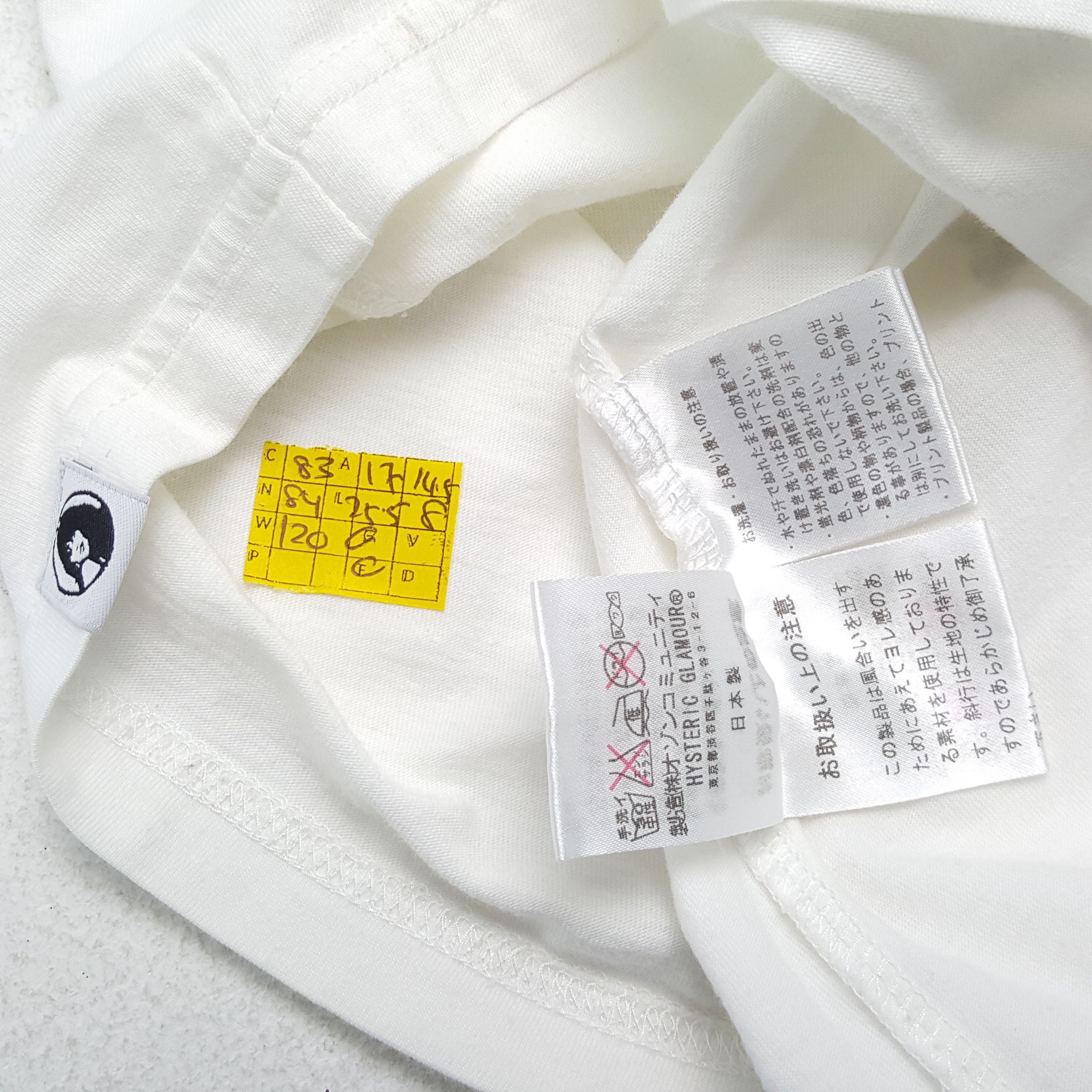 Hysteric Glamour × Japanese Brand × Vintage Vintage HYSTERIC GLAMOUR Japanese Fashion Brand T-Shirts Size S / US 4 / IT 40 - 5 Thumbnail