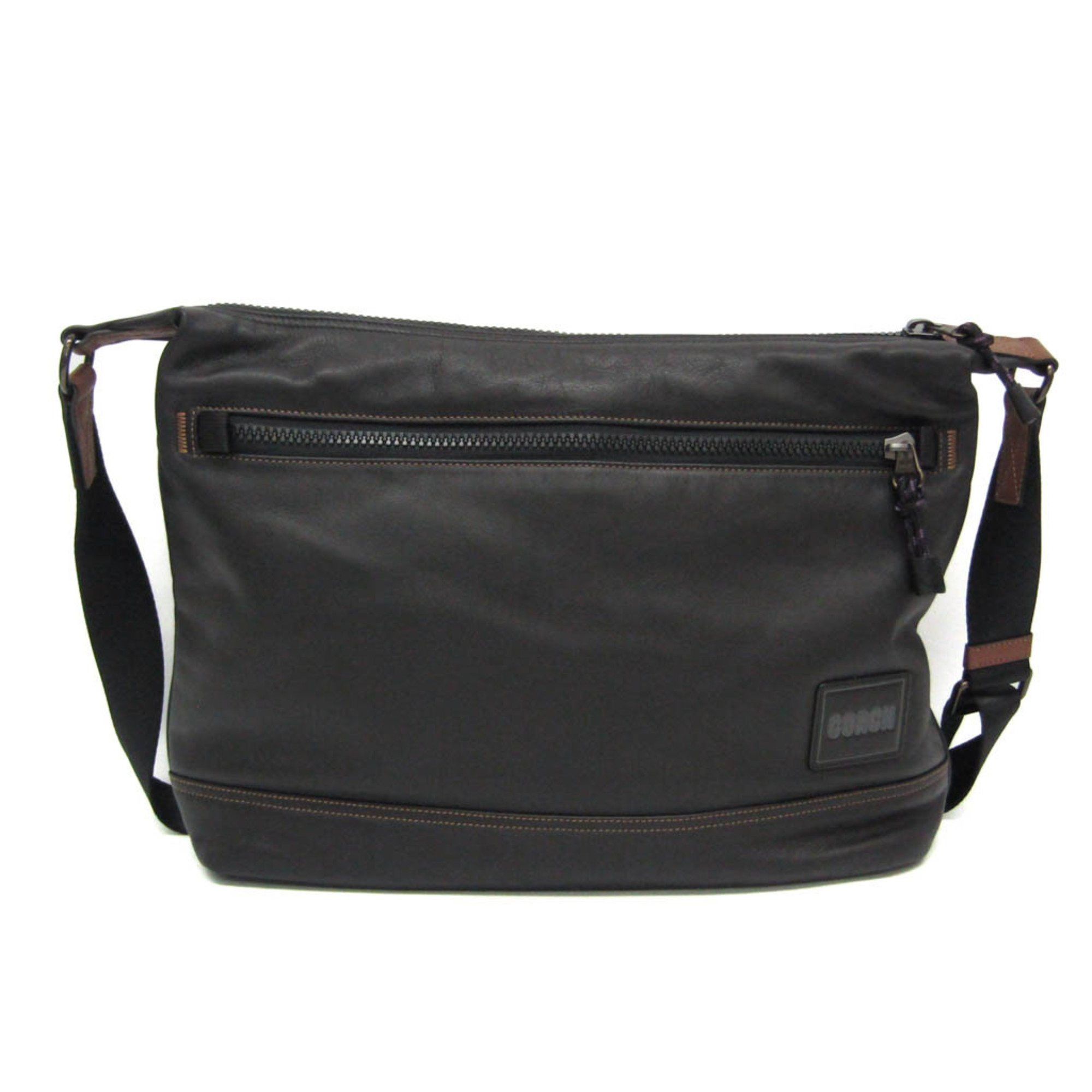 Coach Pacer Messenger 78831 Women's Leather Shoulder Bag Black