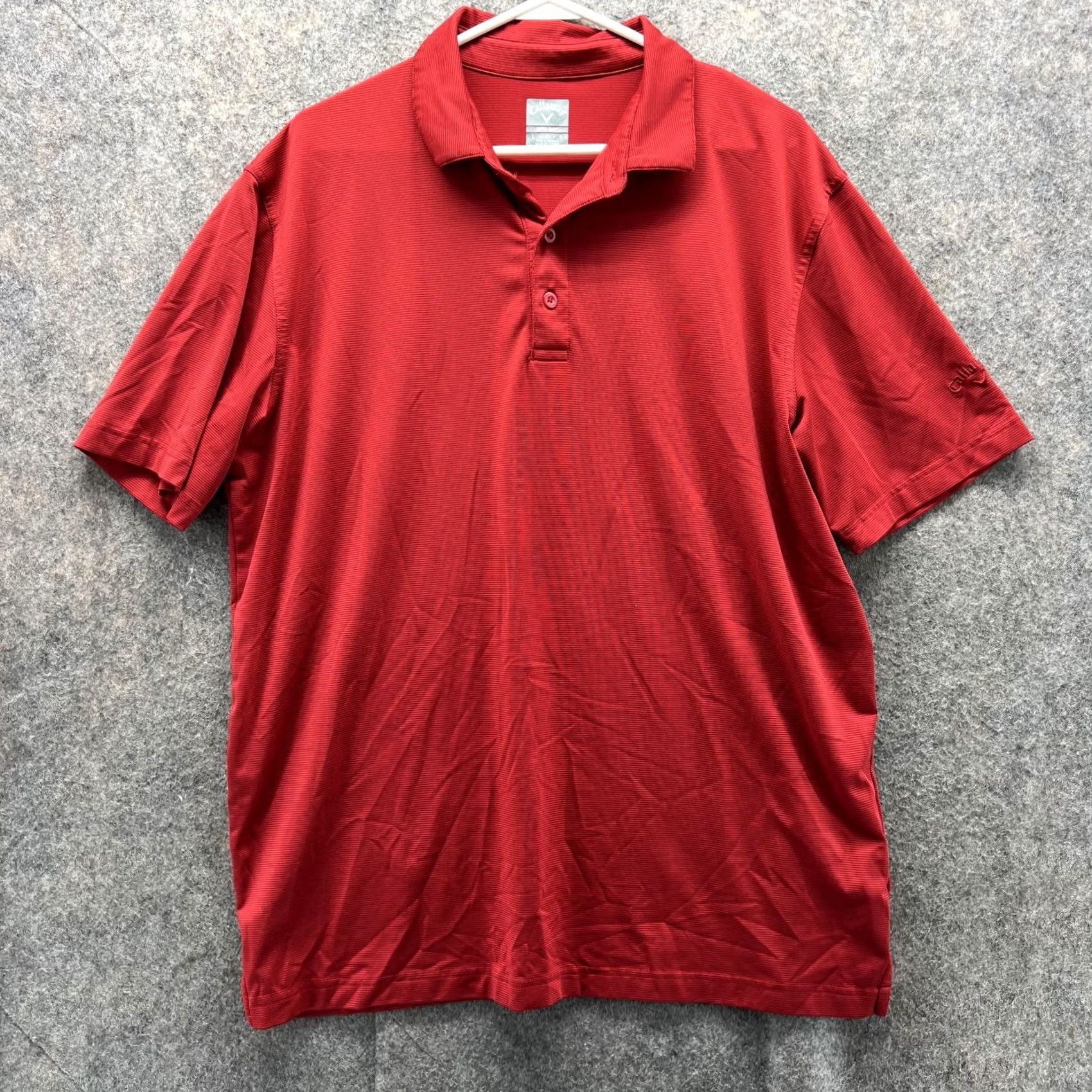 Callaway Callaway Polo Shirt Men Large Adult Red Opti Dri Polyester Preppy Golf Shirt Size US L / EU 52-54 / 3 - 2 Thumbnail