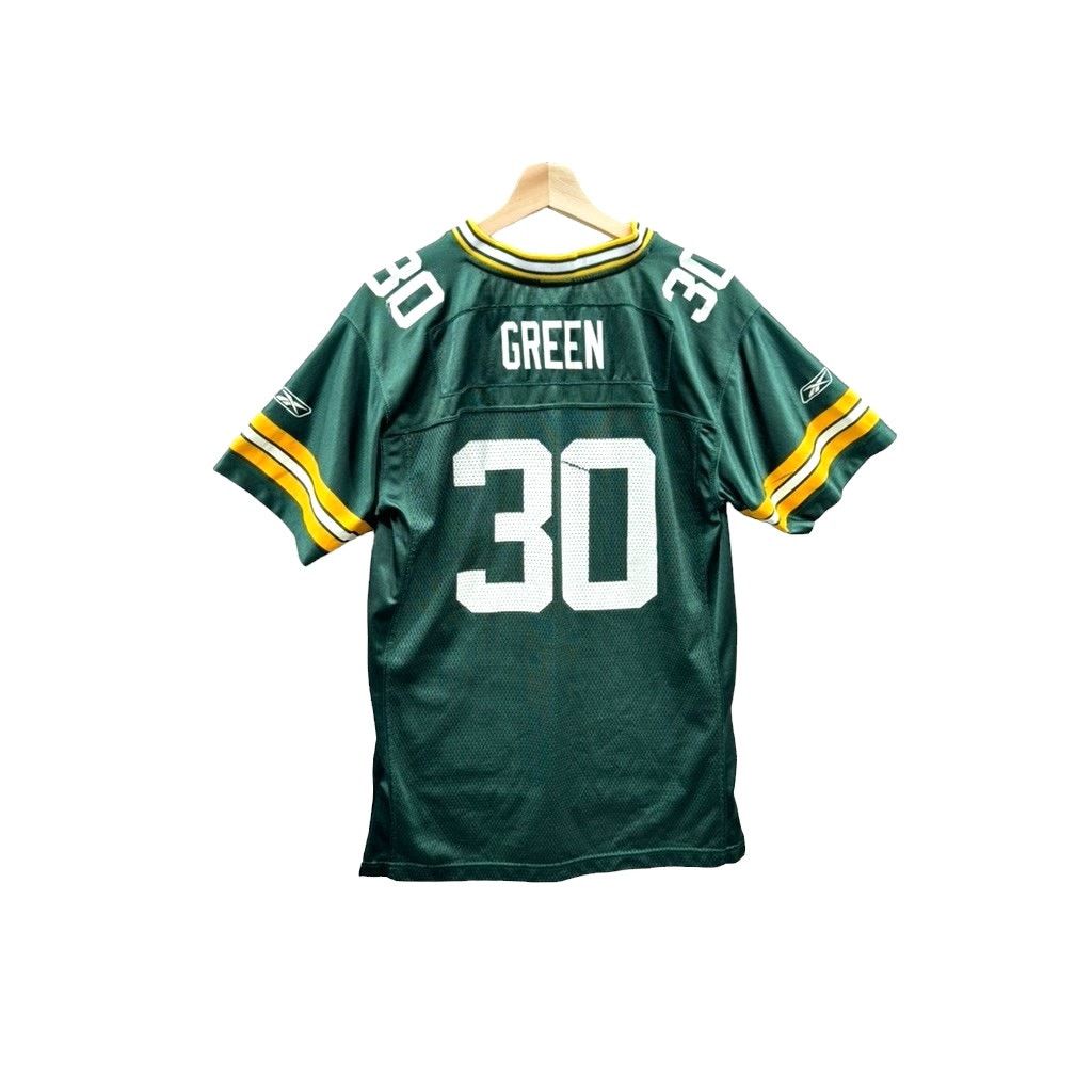 NFL × Reebok × Vintage 2000's Reebok Green Bay Packers Ahman Green Youth NFL Jersey Size US XL / EU 56 / 4 - 2 Thumbnail