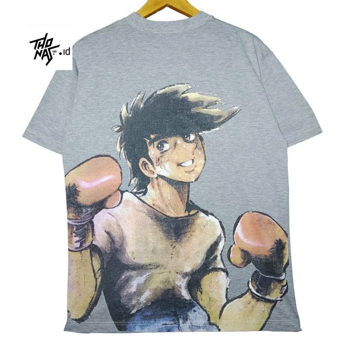 Vintage Japanese Anime ASHITA NO JOE T Shirt Boxing Cartoon 