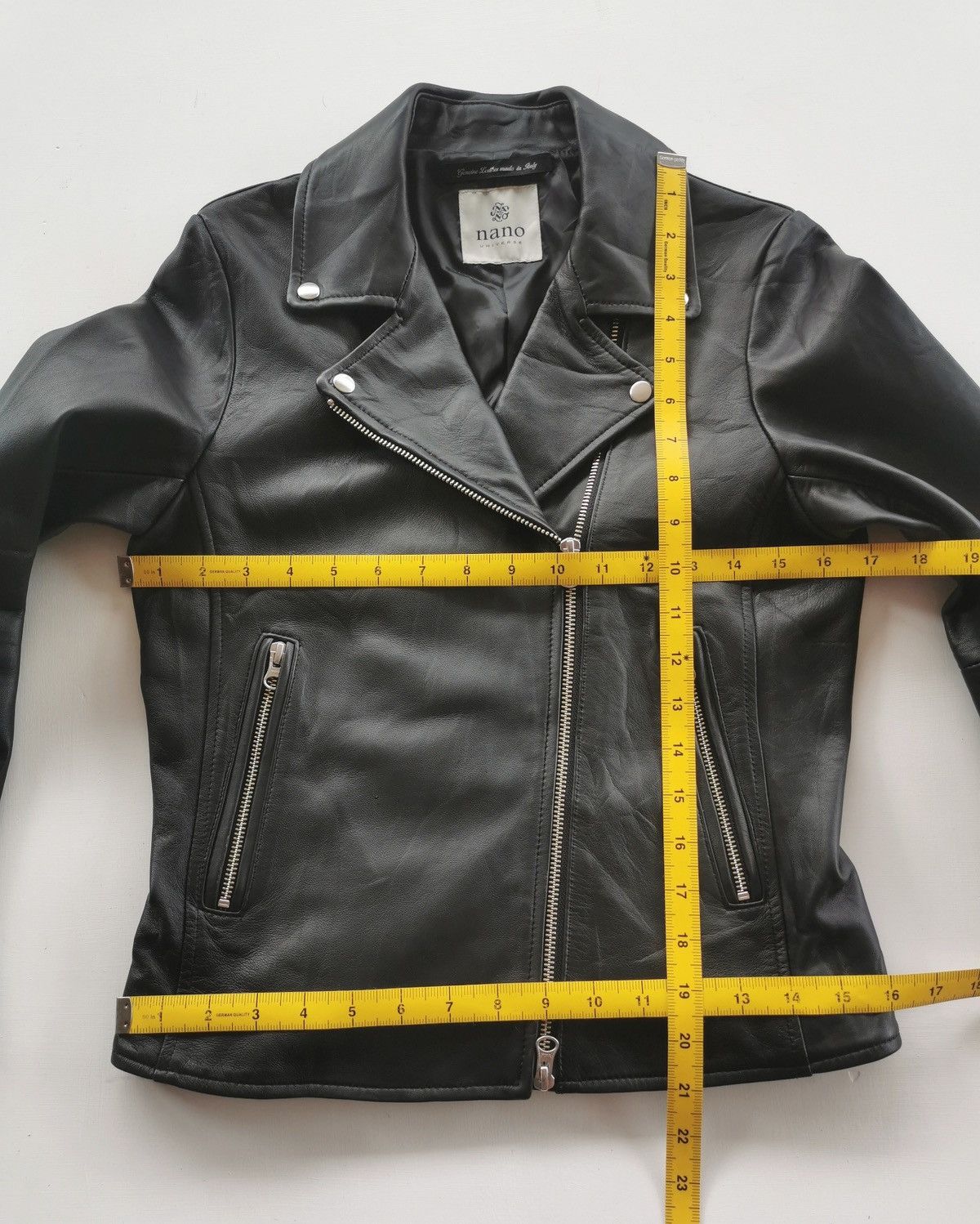 Leather Sheepskin Leather Nano Universe Double Rider Jackets Punk Size XS / US 0-2 / IT 36-38 - 7 Thumbnail