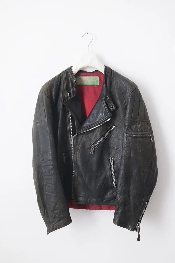 Vintage 1970's French leather racer jacket Size US M / EU 48-50 / 2 - 1 Thumbnail