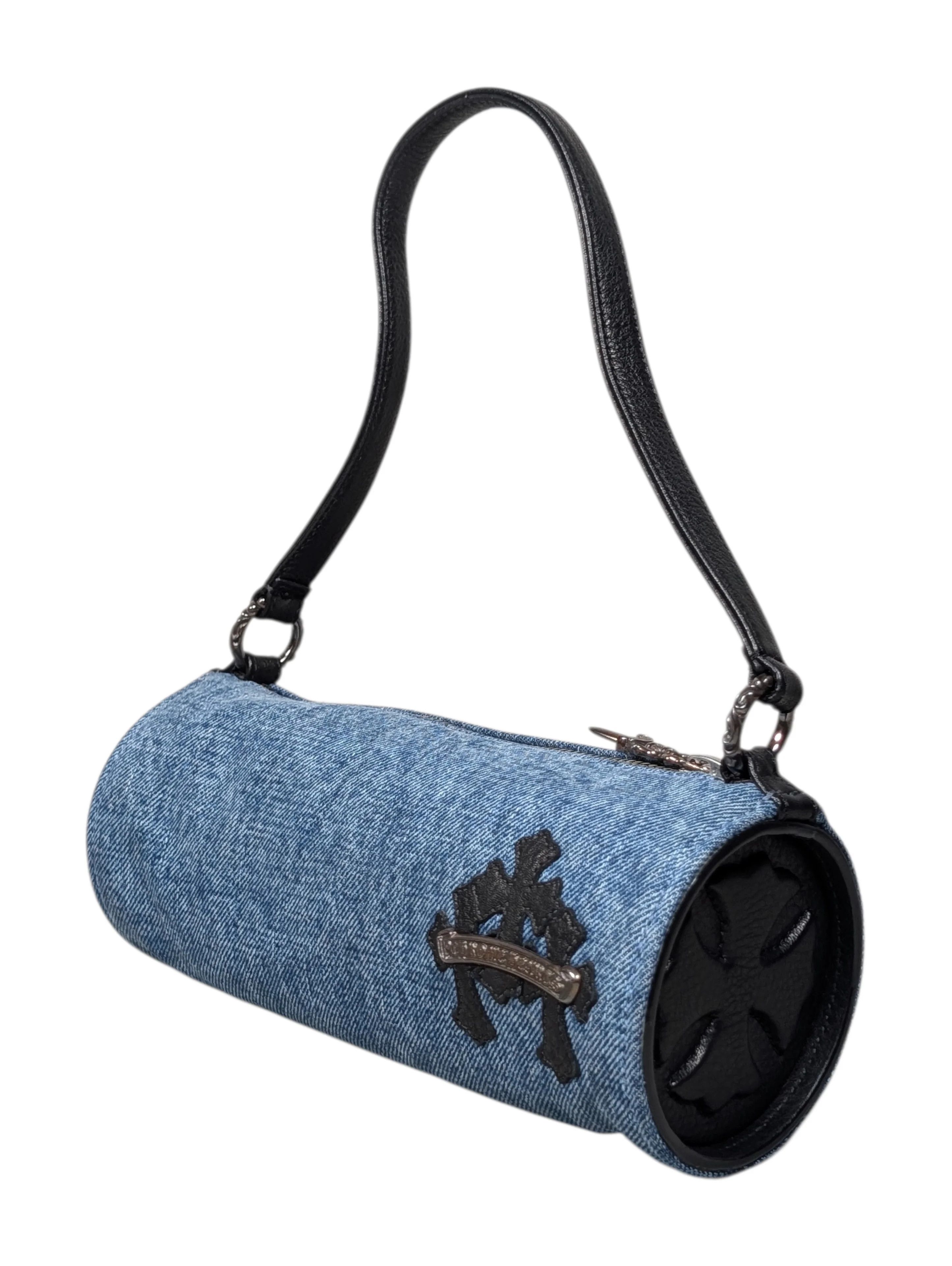Chrome Hearts St. Barths Denim Grinds Cemetery Cross Tube Bag Size ONE SIZE - 2 Thumbnail