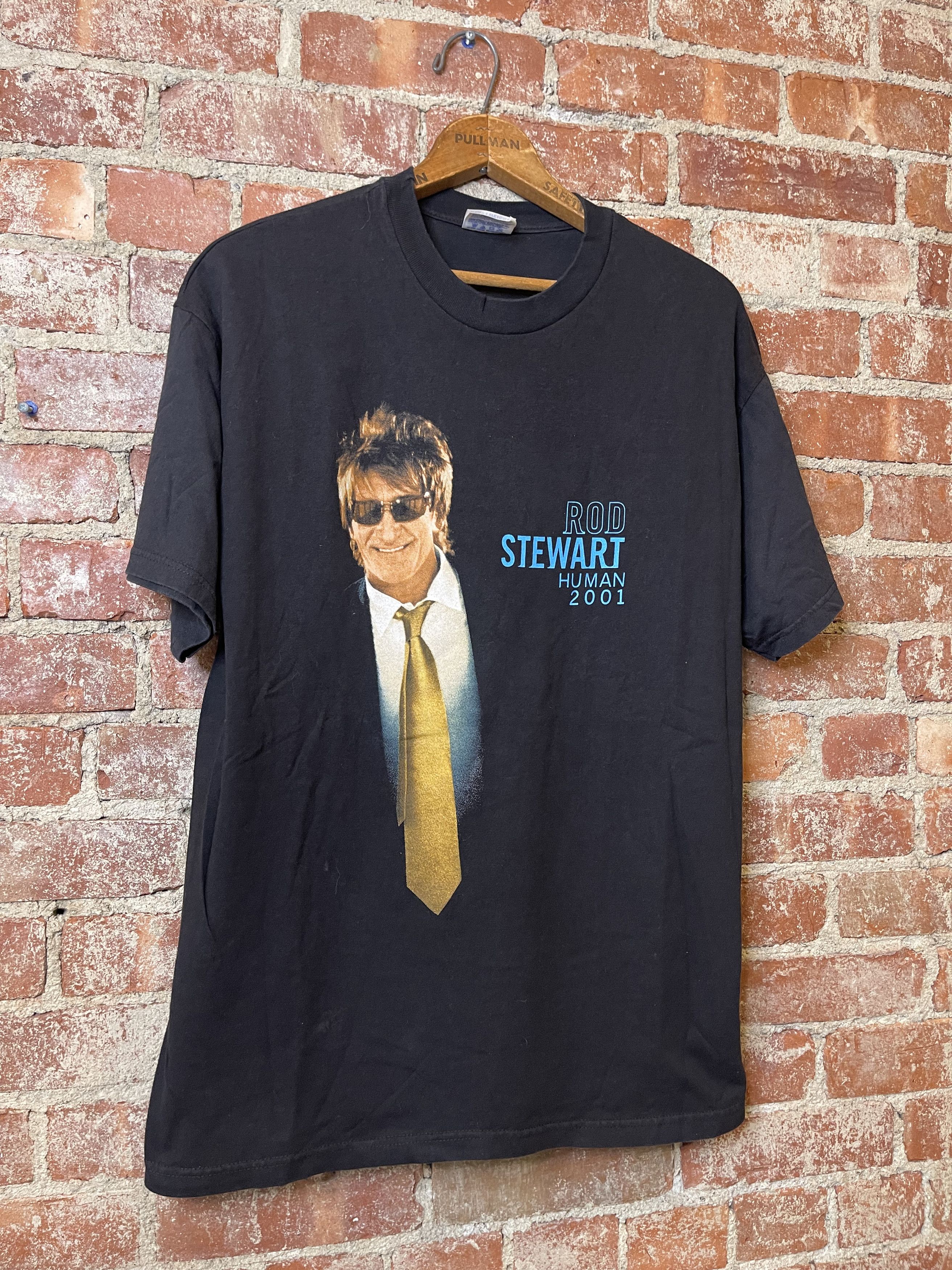 Band Tees × Vintage 2001 Rod Steward Human Tour Concert T-Shirt Size US L / EU 52-54 / 3 - 1 Thumbnail