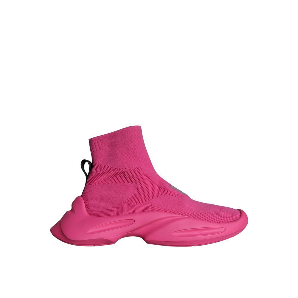 Dolce & Gabbana Dolce & Gabbana Pink Logo Print Slip On Socks Sneakers Shoes Size US 11 / EU 44 - 1 Thumbnail